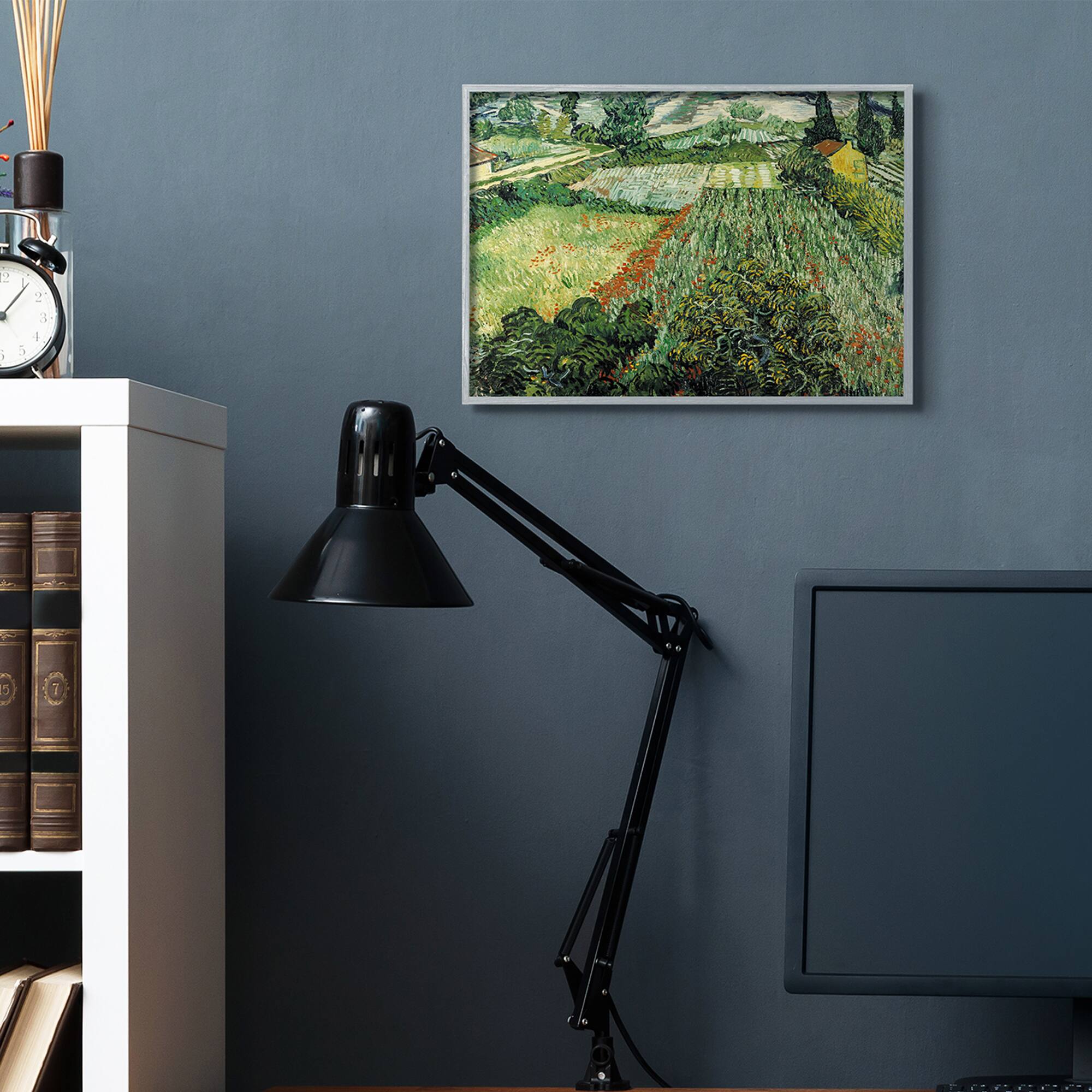 Stupell Industries Classic Van Gogh Field Painting Feld Mit Mohnblumen in Frame Wall Art