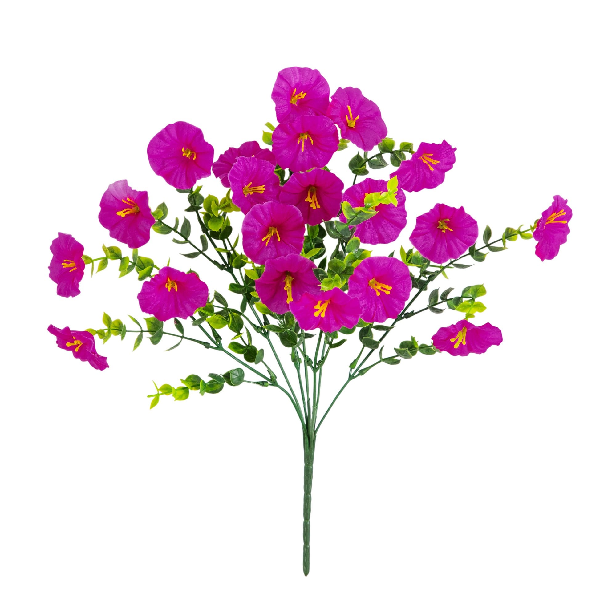14" UV Resistant Artificial Morning Glory Bushes, 12ct.