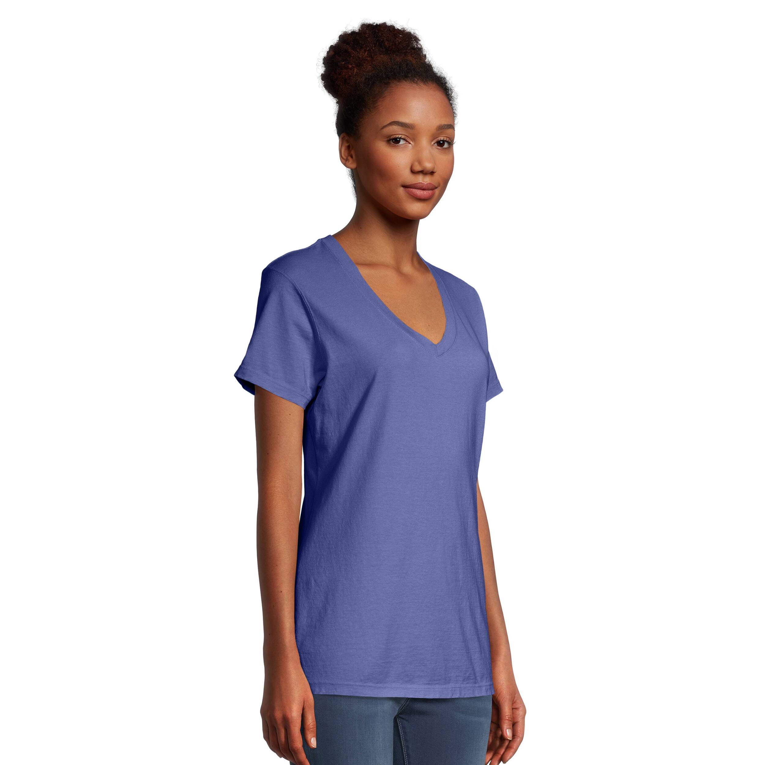 Hanes ComfortWash Garment-Dyed V-Neck Women's T-Shirt