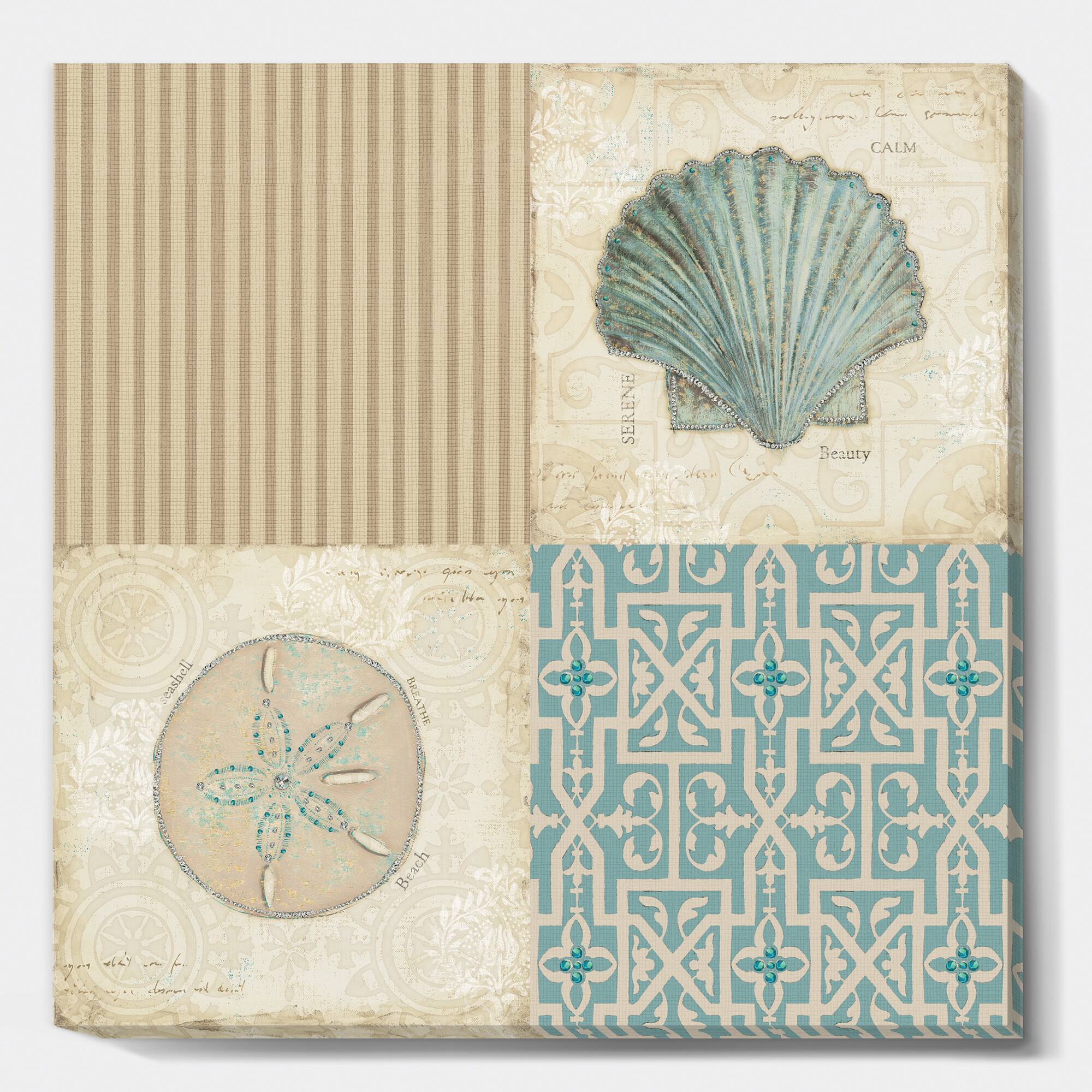 Designart - Beach Treasures Collage I