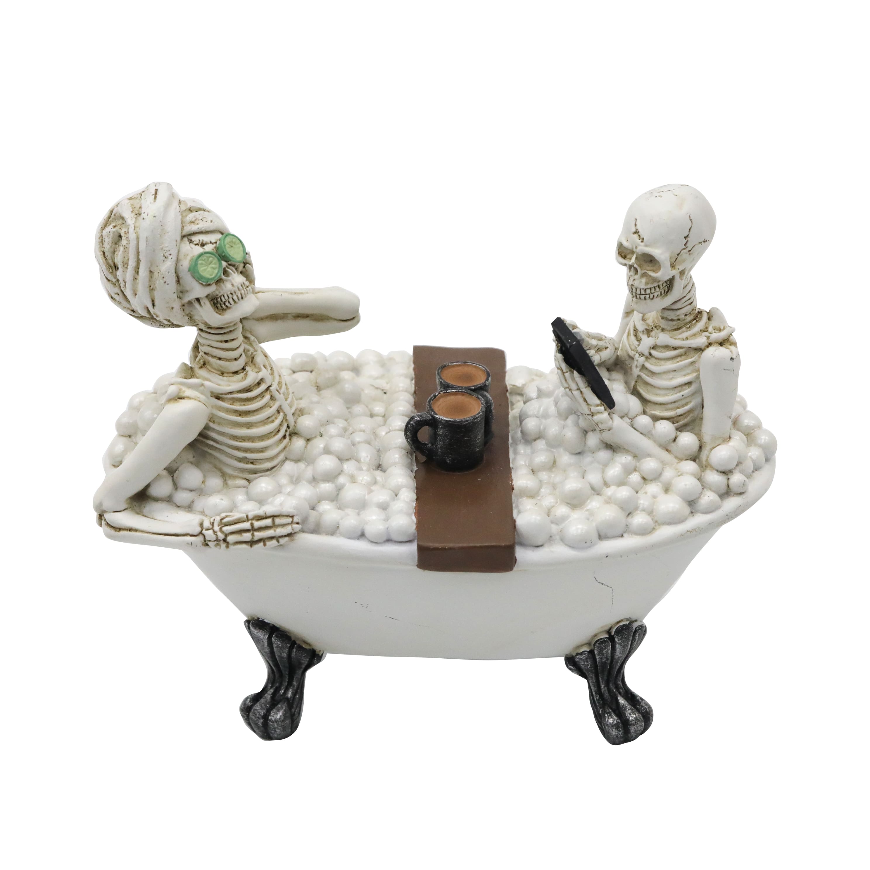 6.7" Skeletons with Bathtub Tabletop Décor by Ashland®