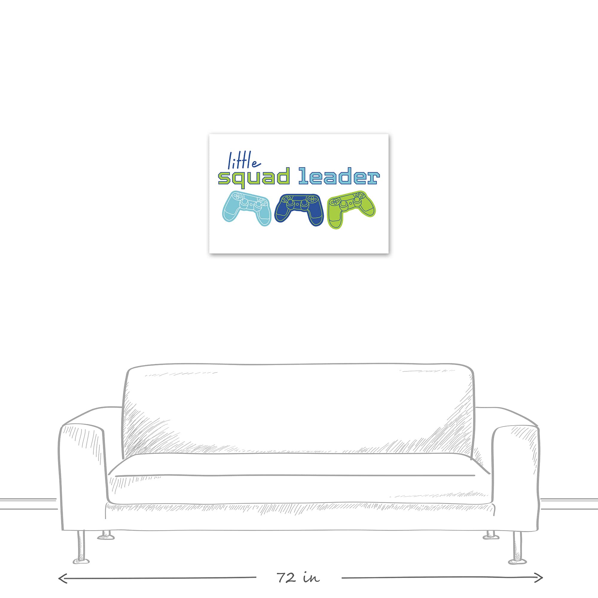 Little Squad Leader 30" x 20" Canvas Wall Art