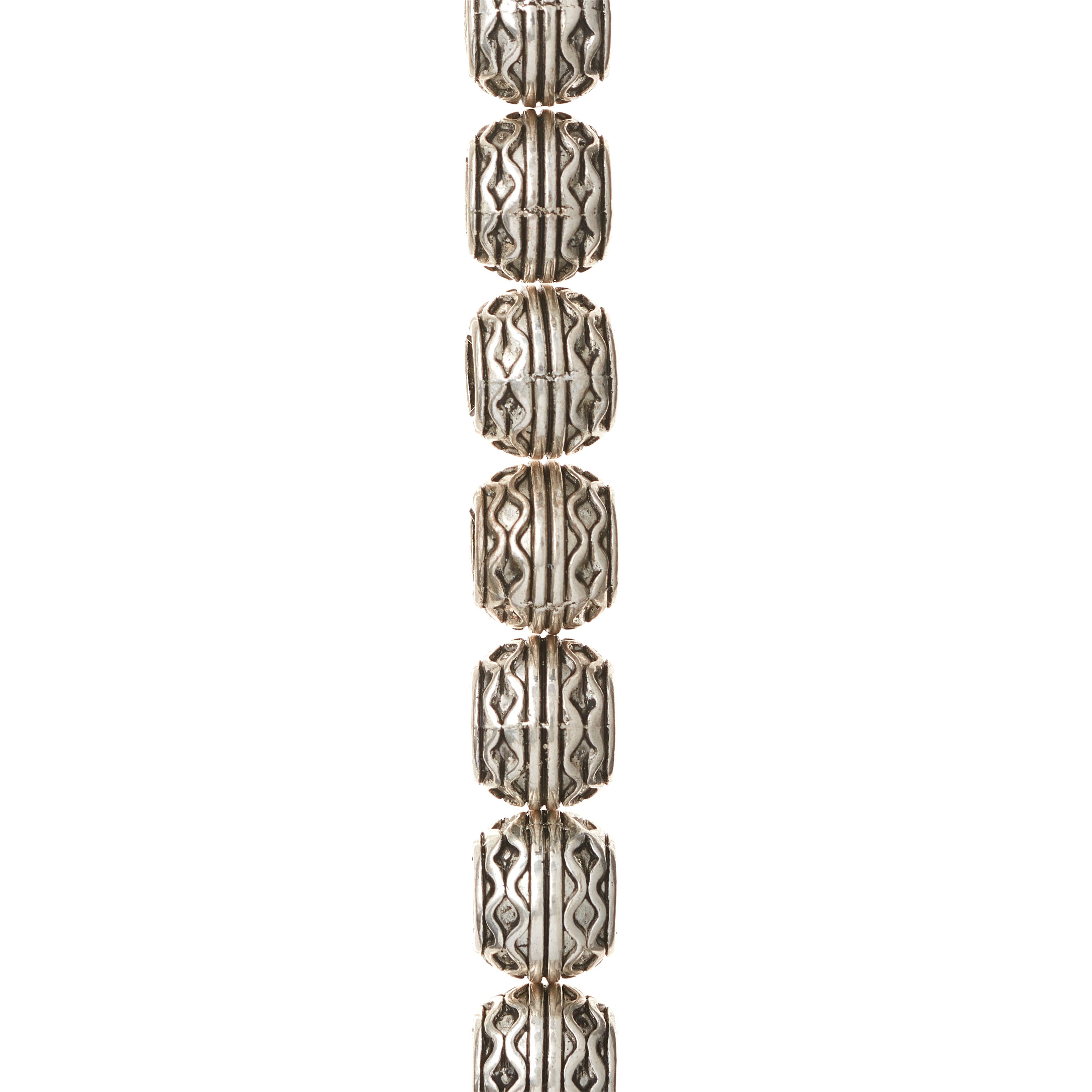 Silver Celtic Metal Rondelle Beads, 10mm by Bead Landing™