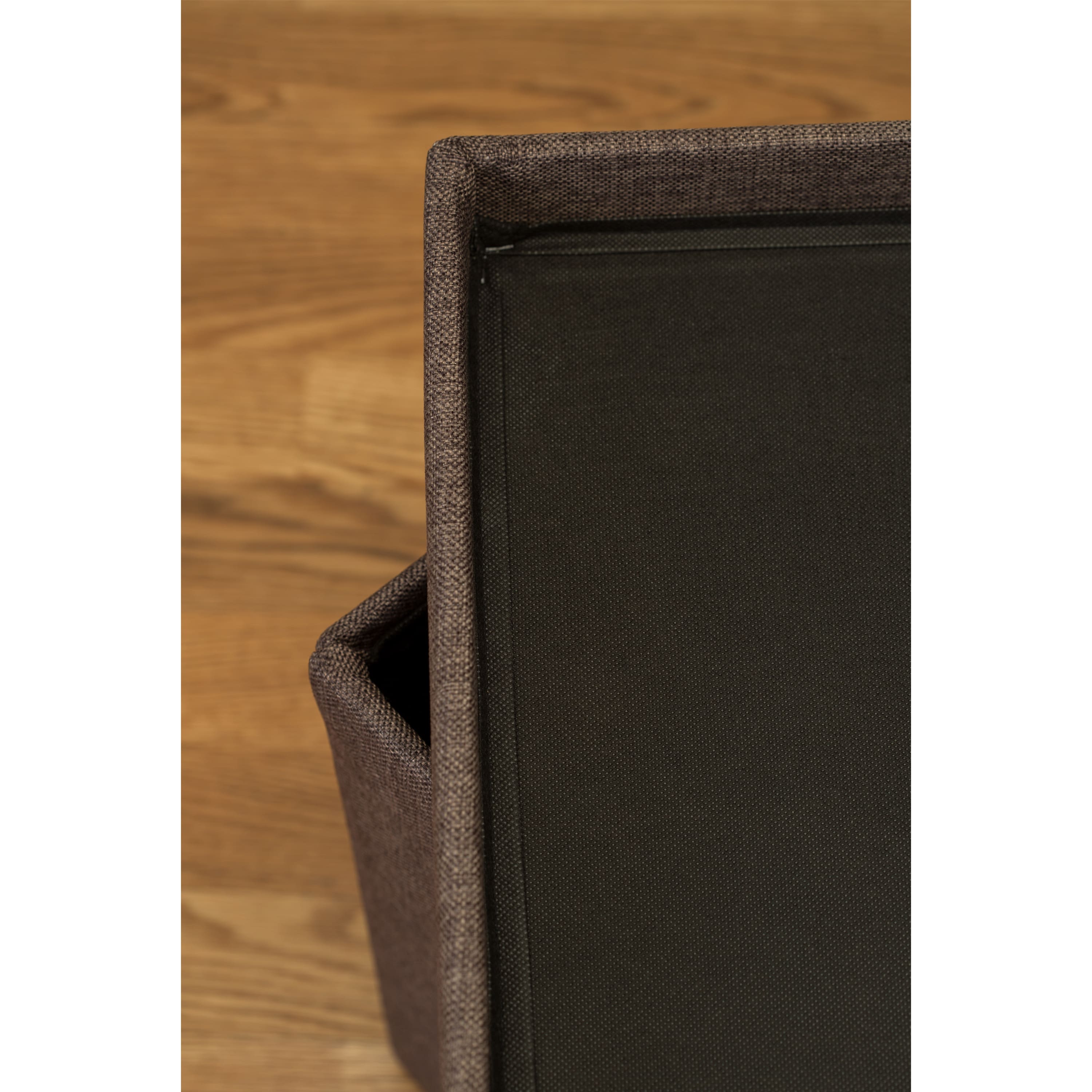 Simplify 30" Faux Linen Double Folding Storage Ottoman