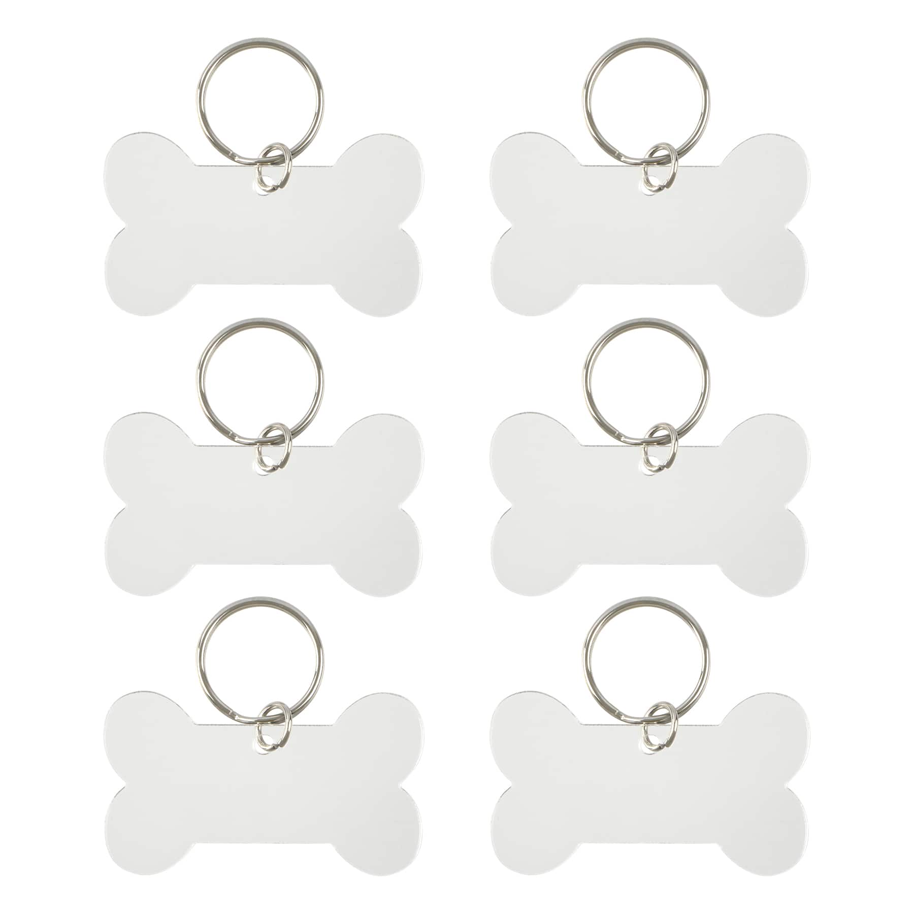 2.5" Pet Bone Acrylic Keychains, 6ct. by Make Market®