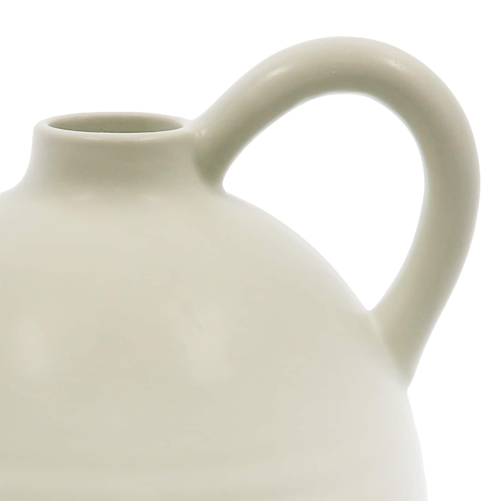 13" White Ceramic Jug Tabletop Décor by Ashland®