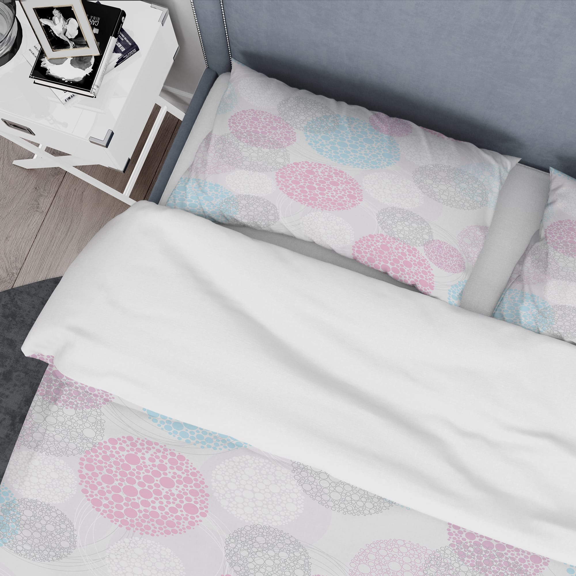 Designart 'Circular Abstract Retro Geometric III' Mid-Century Duvet Cover Set