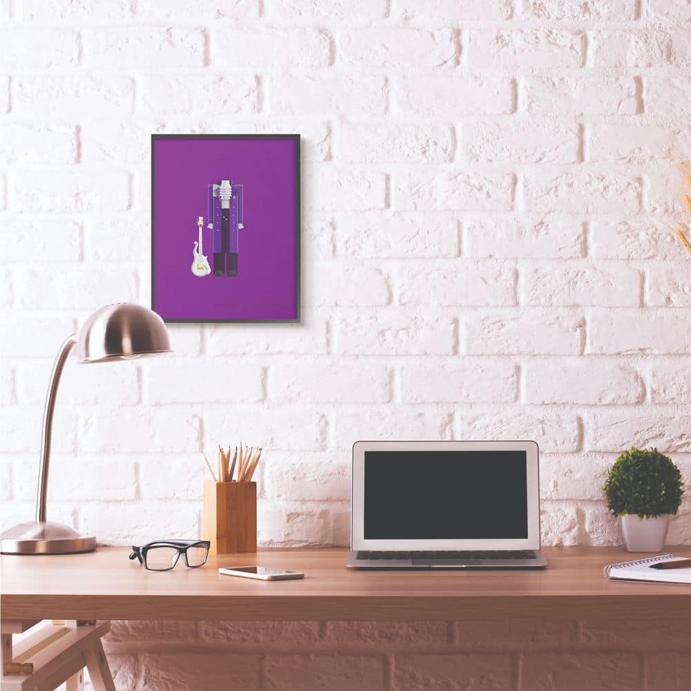 Stupell Industries Prince Fashion Design Wall Accent with Black Frame