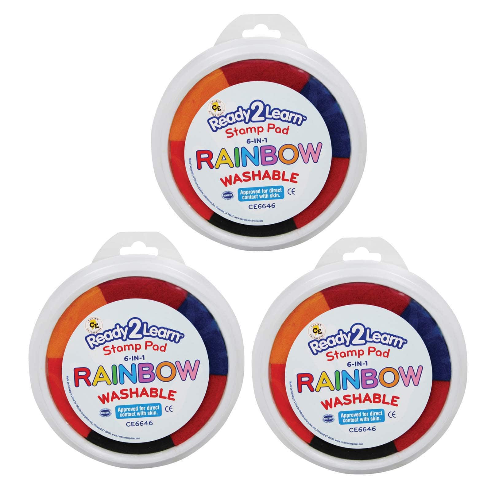 Ready2Learn™ Jumbo 6-in-1 Washable Stamp Pad, 3ct.