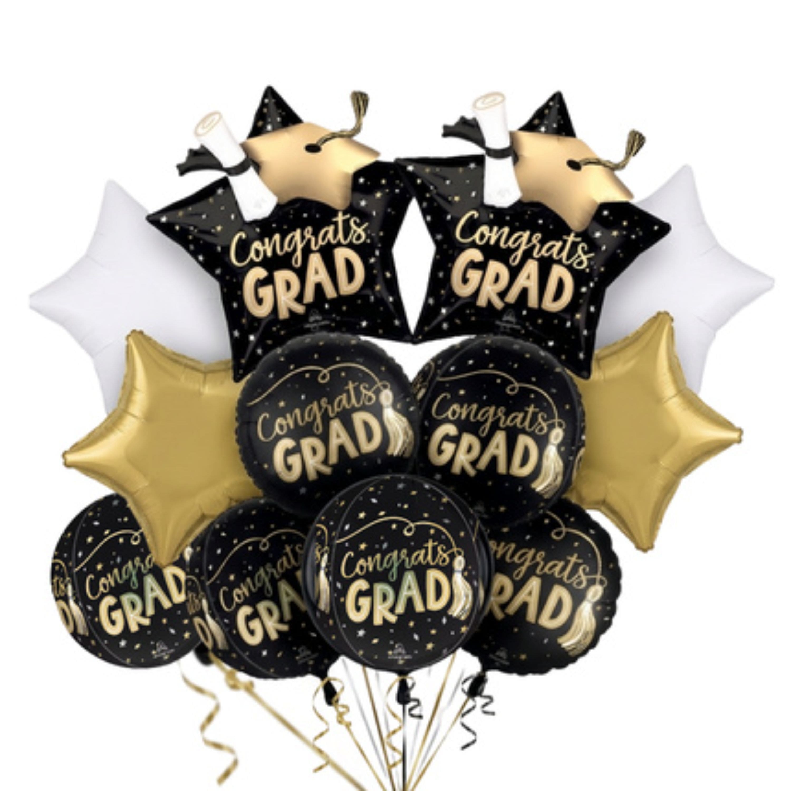 Tassels Congrats Grad Foil Balloon Bundle
