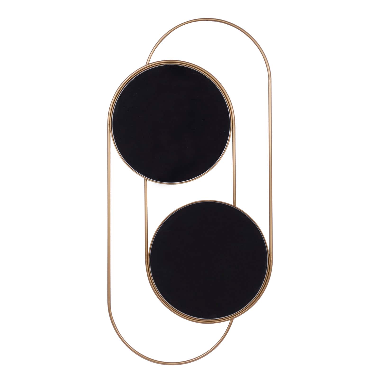 43" Gold Contemporary Metal Wall Mirror