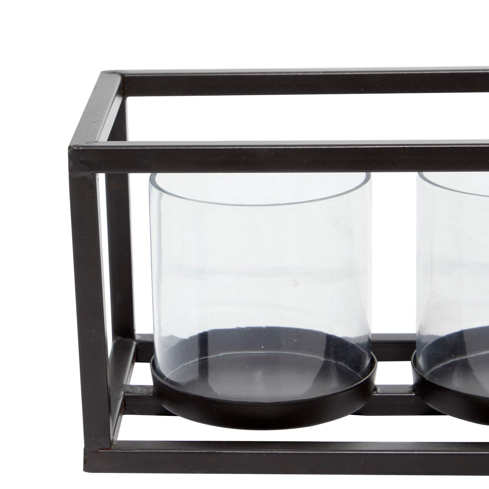 18'' Black Iron Contemporary Votive Candle Holder