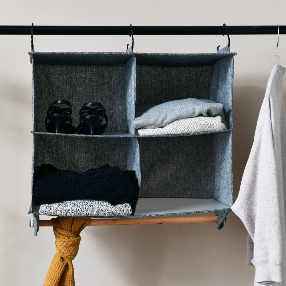 Household Essentials 19" 4-Pocket Wide Organizer