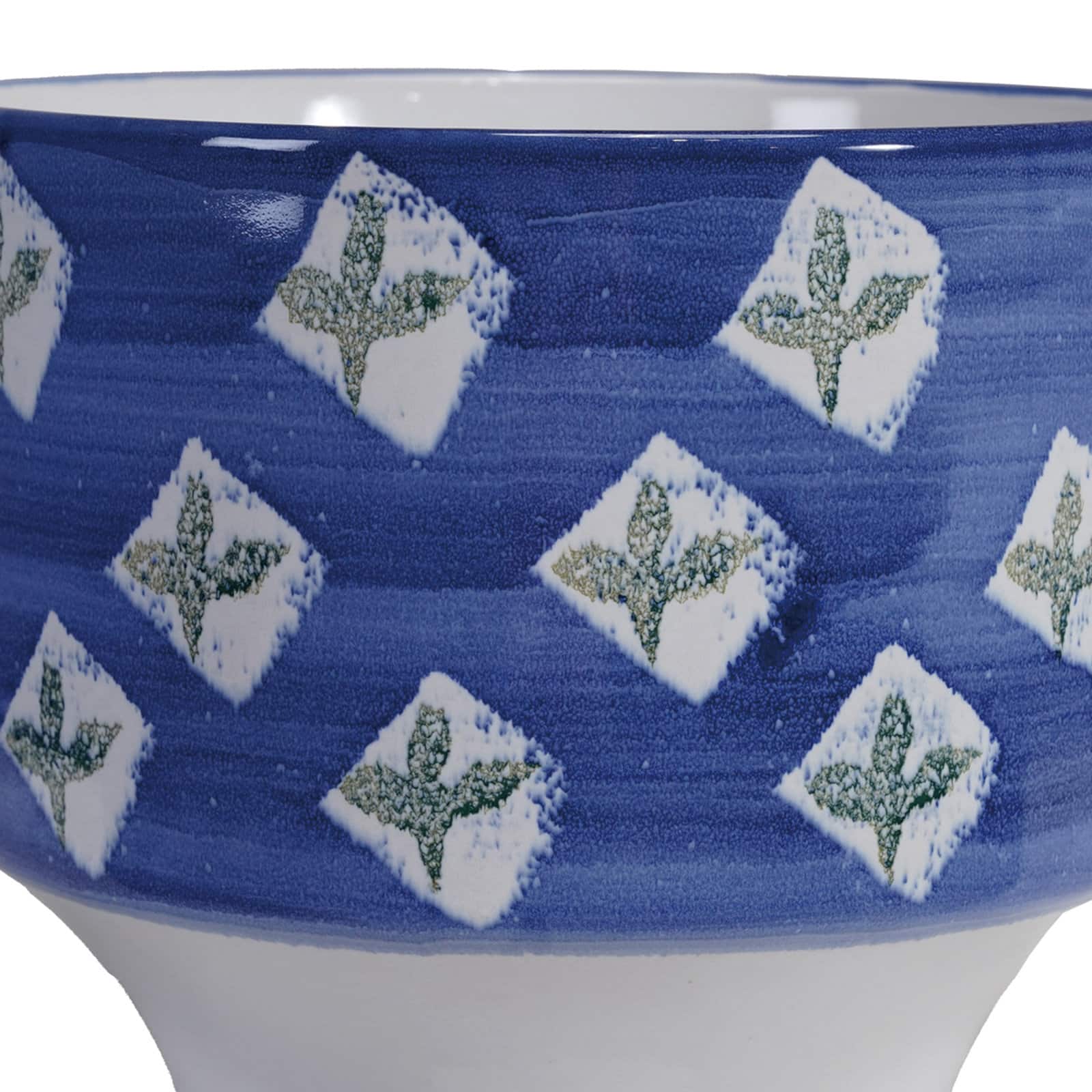 Hello Honey® 7" Stoneware Planter with Reactive Glaze Pattern