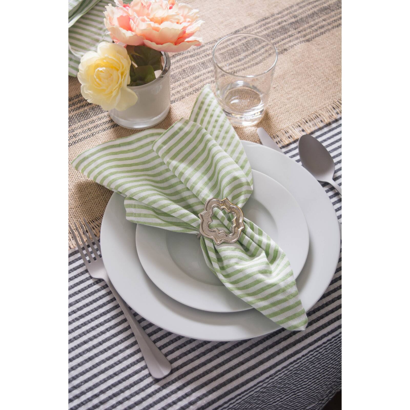 Mineral Seersucker Tablecloth 60" x 84"
