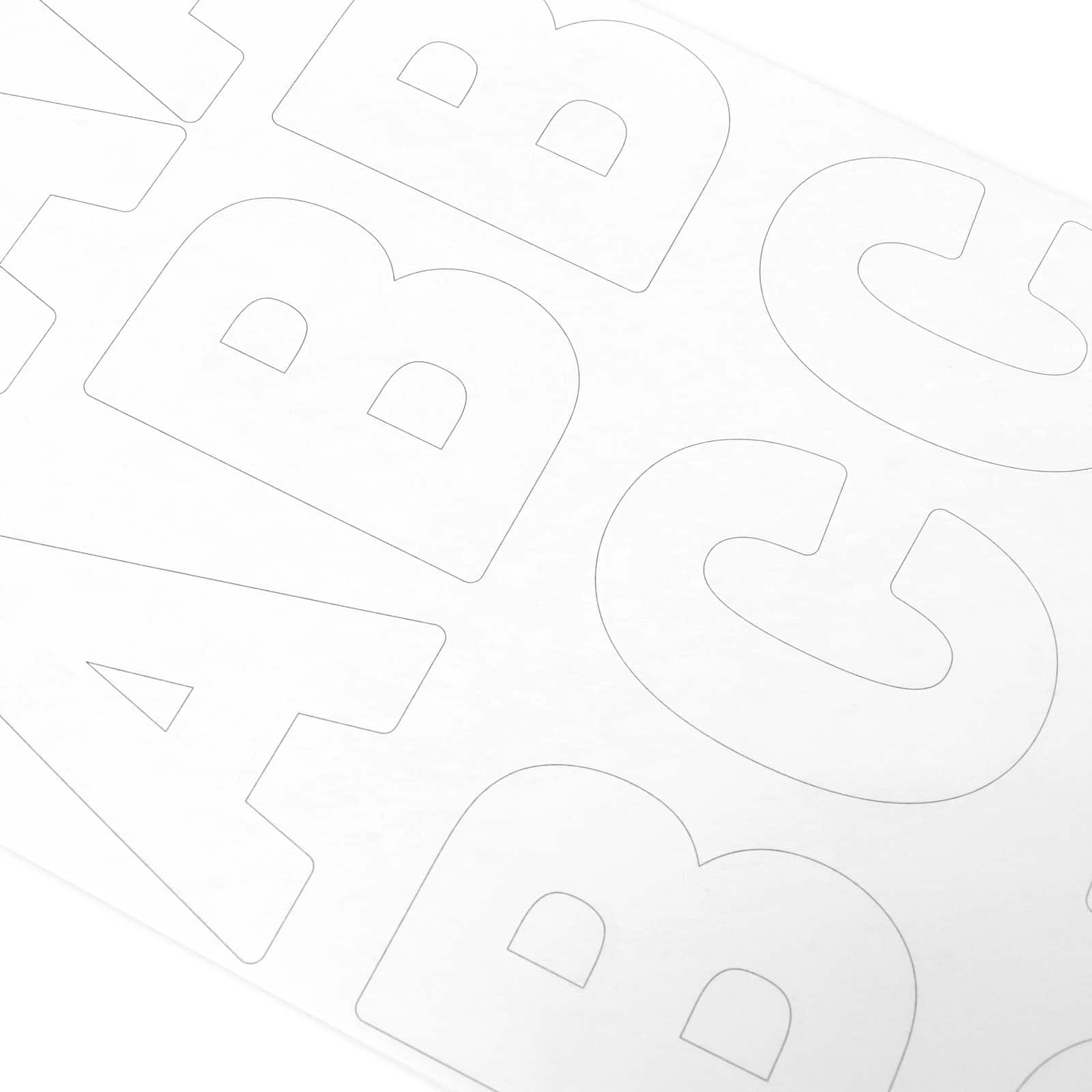 White Alphabet Stickers by Recollections™