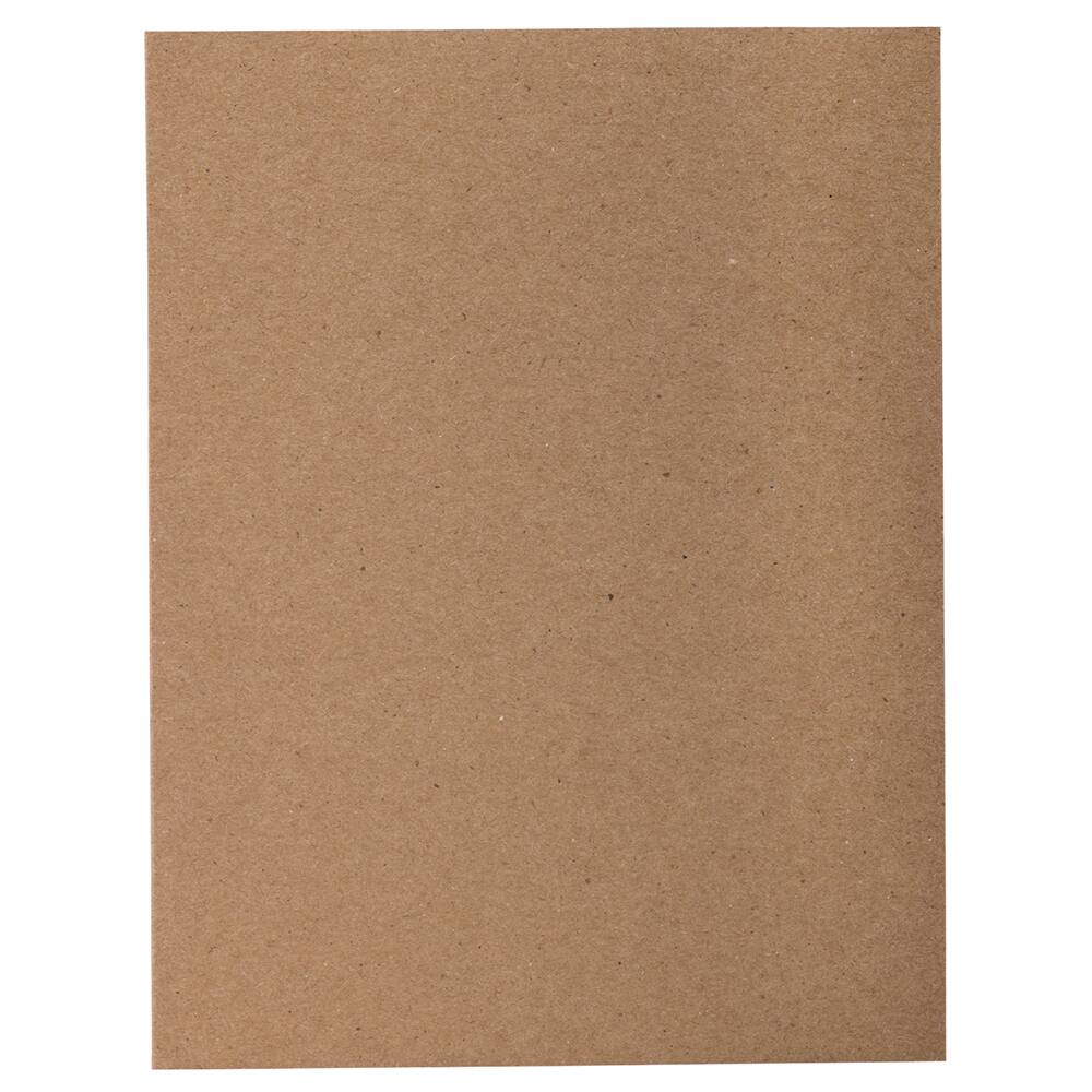 JAM Paper 4.62" x 6.25" Brown Kraft Blank Foldover Cards