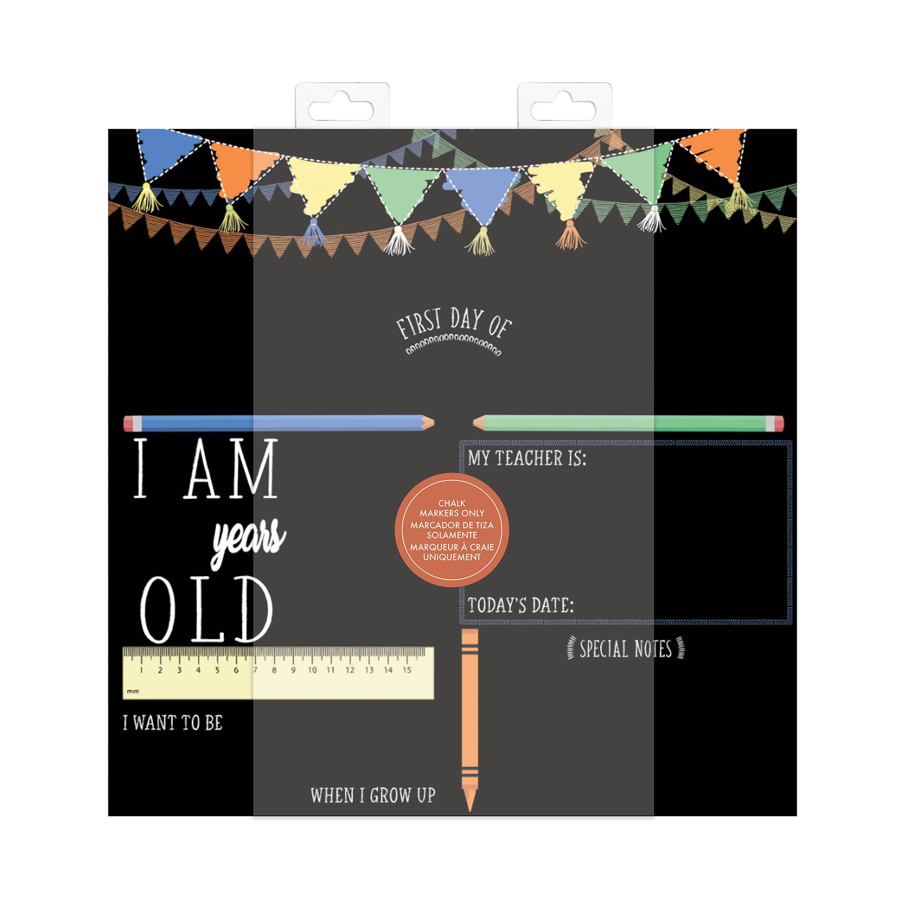 RoomMates Last or First Day of School Banner Double-Sided Chalkboard