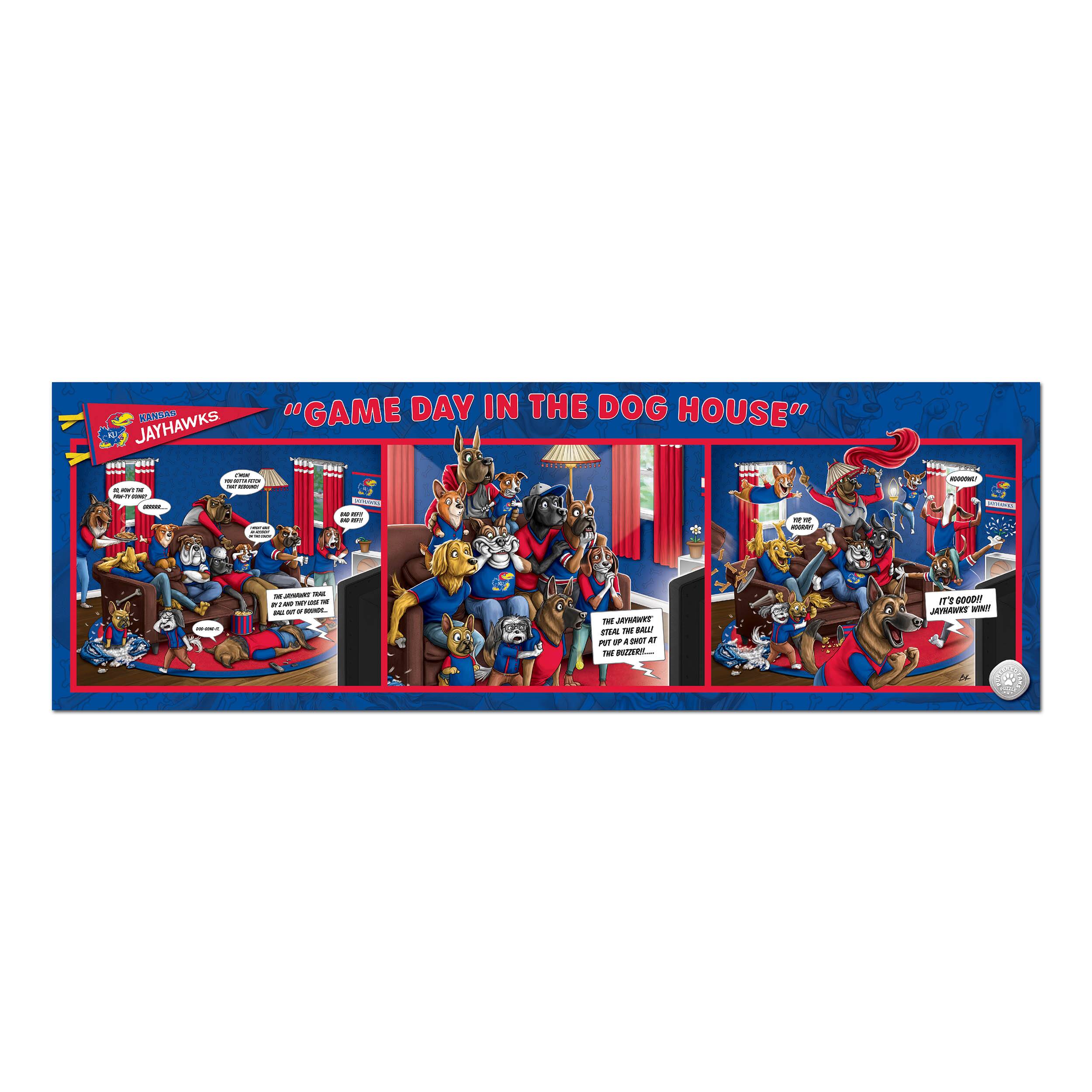 College Game Day in the Dog House 1,000 Piece Puzzle