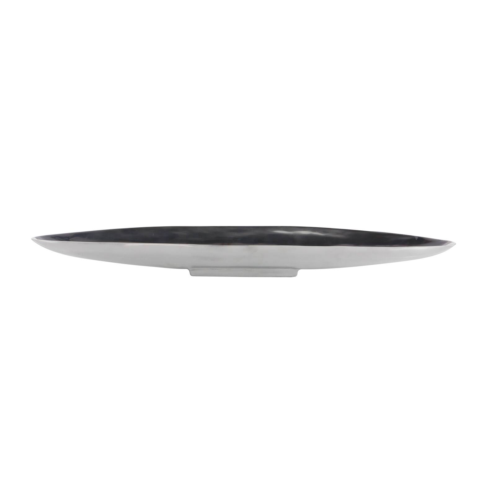 36" Silver Aluminum Modern Boat Tray
