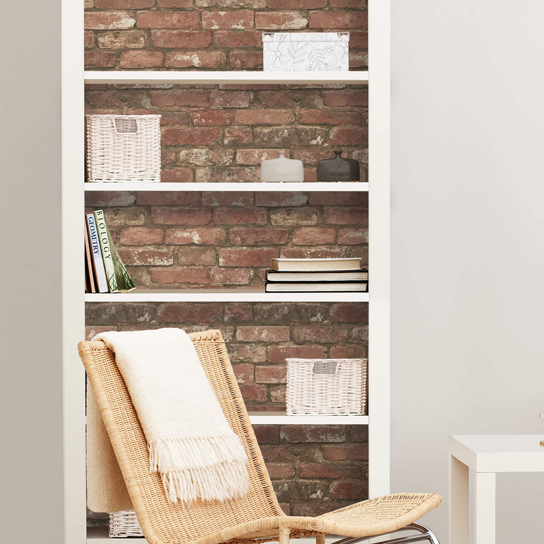 NuWallpaper West End Brick Peel & Stick Wallpaper
