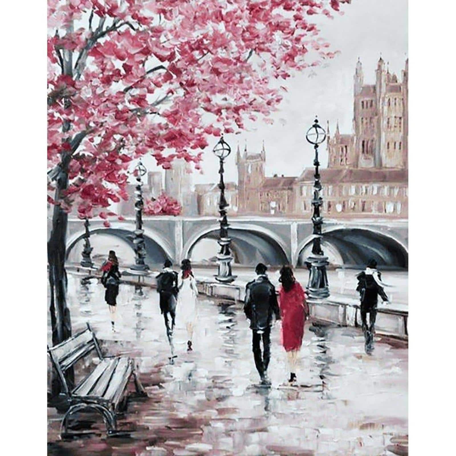 Wizardi City Bridge Diamond Painting Kit