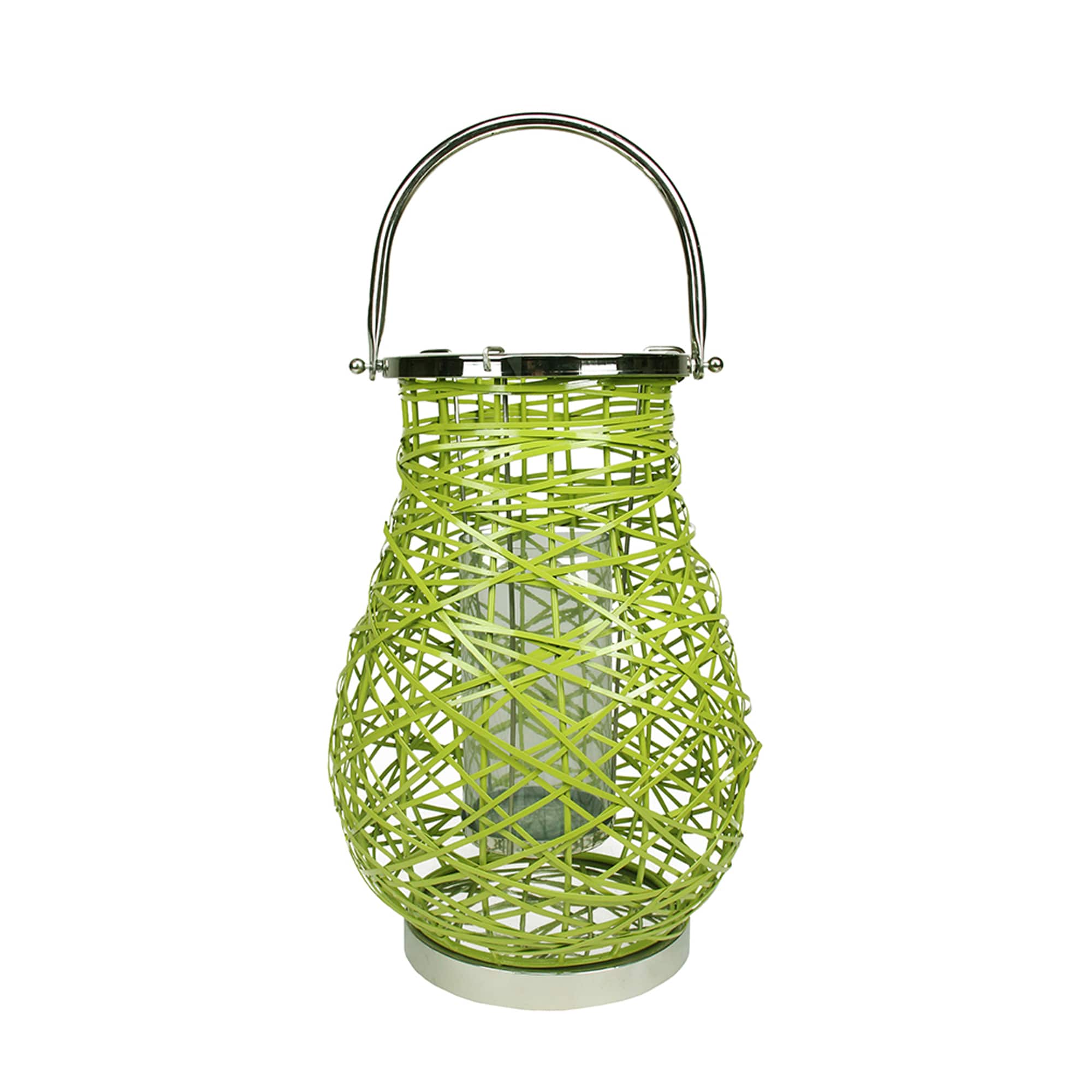 Decorative Woven Iron Pillar Candle Lantern By Northlight in Green | 16.25" x 10" | Michaels®