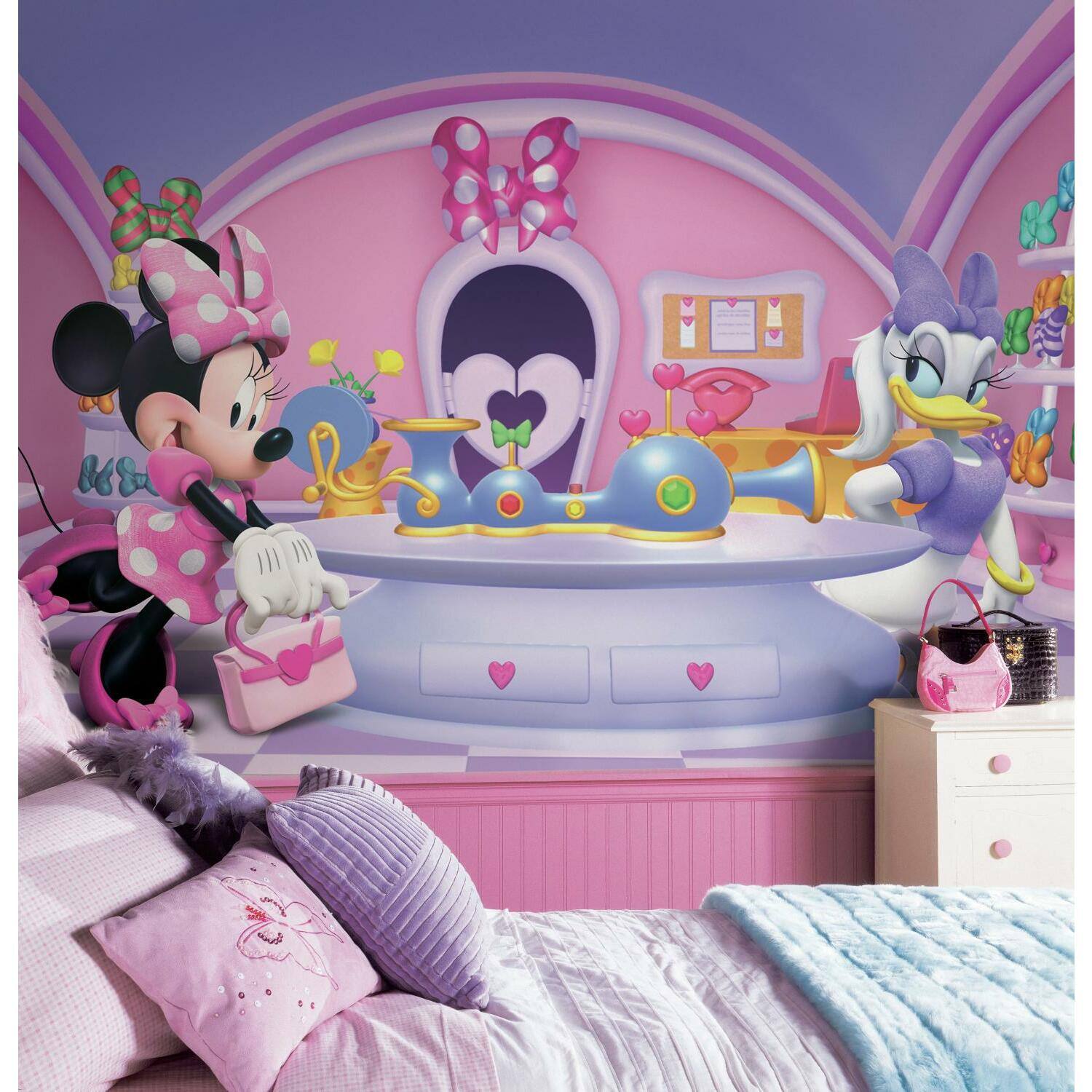 RoomMates Minnie Fashionista Mural