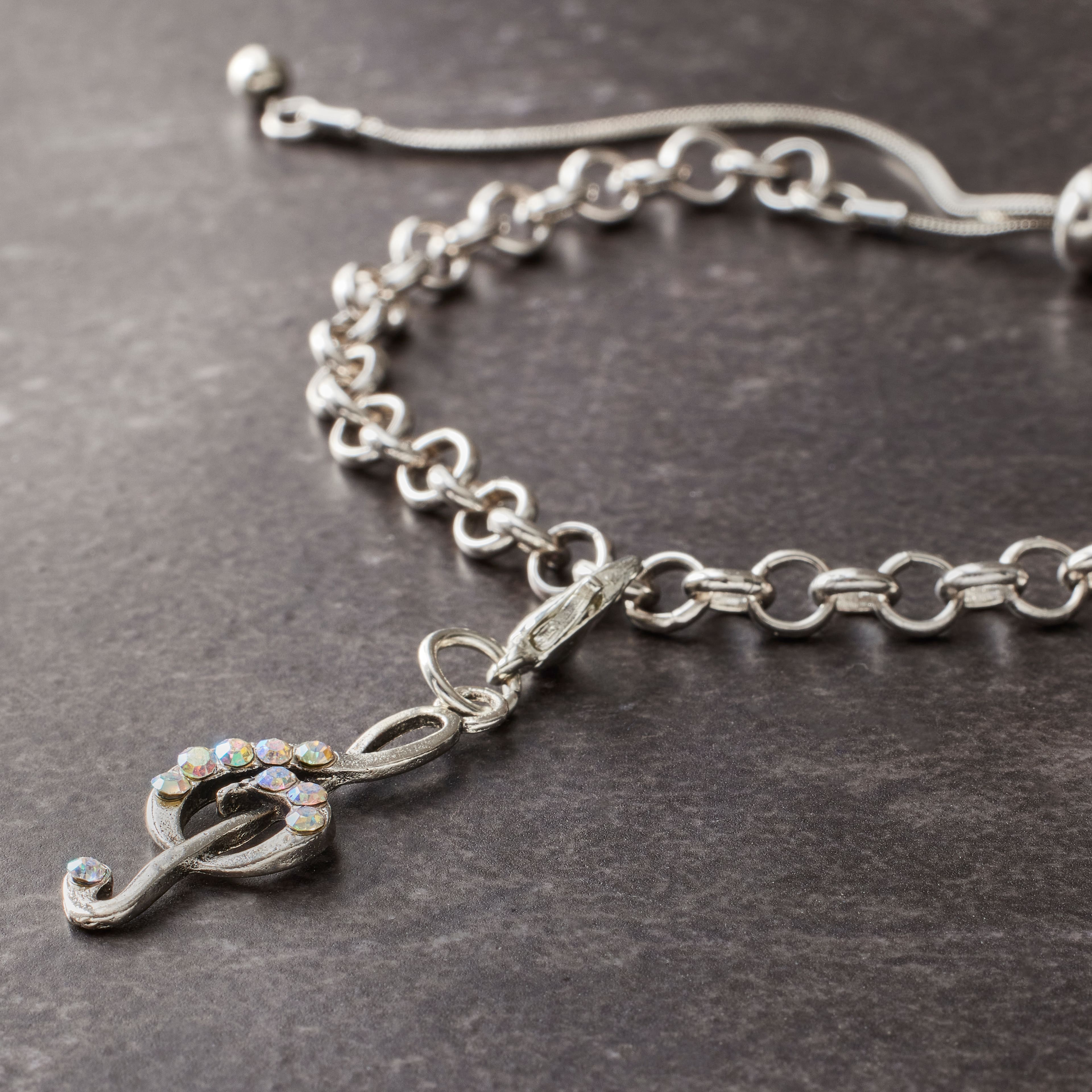 12 Pack: Treble Clef Charm by Bead Landing™