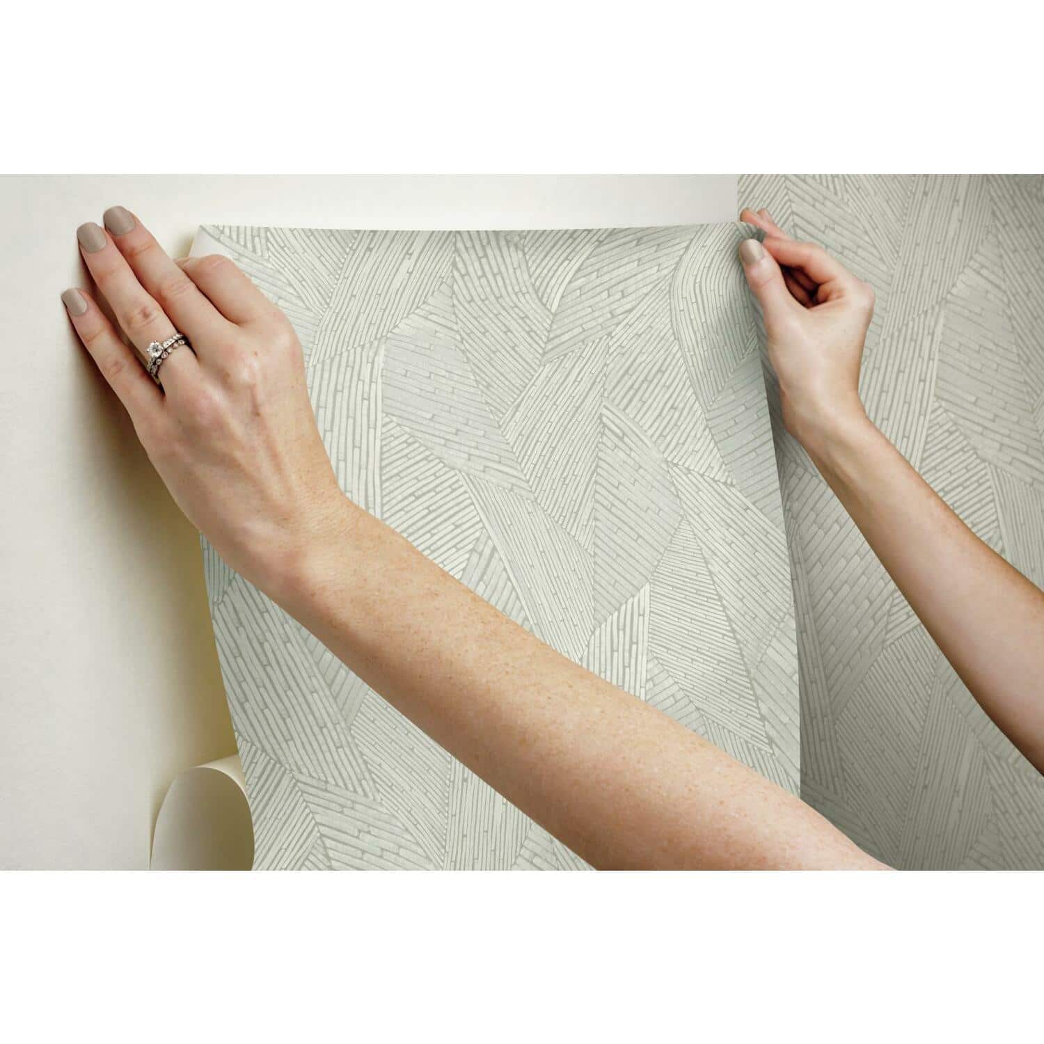 RoomMates Woven Reed Stitch Peel & Stick Wallpaper