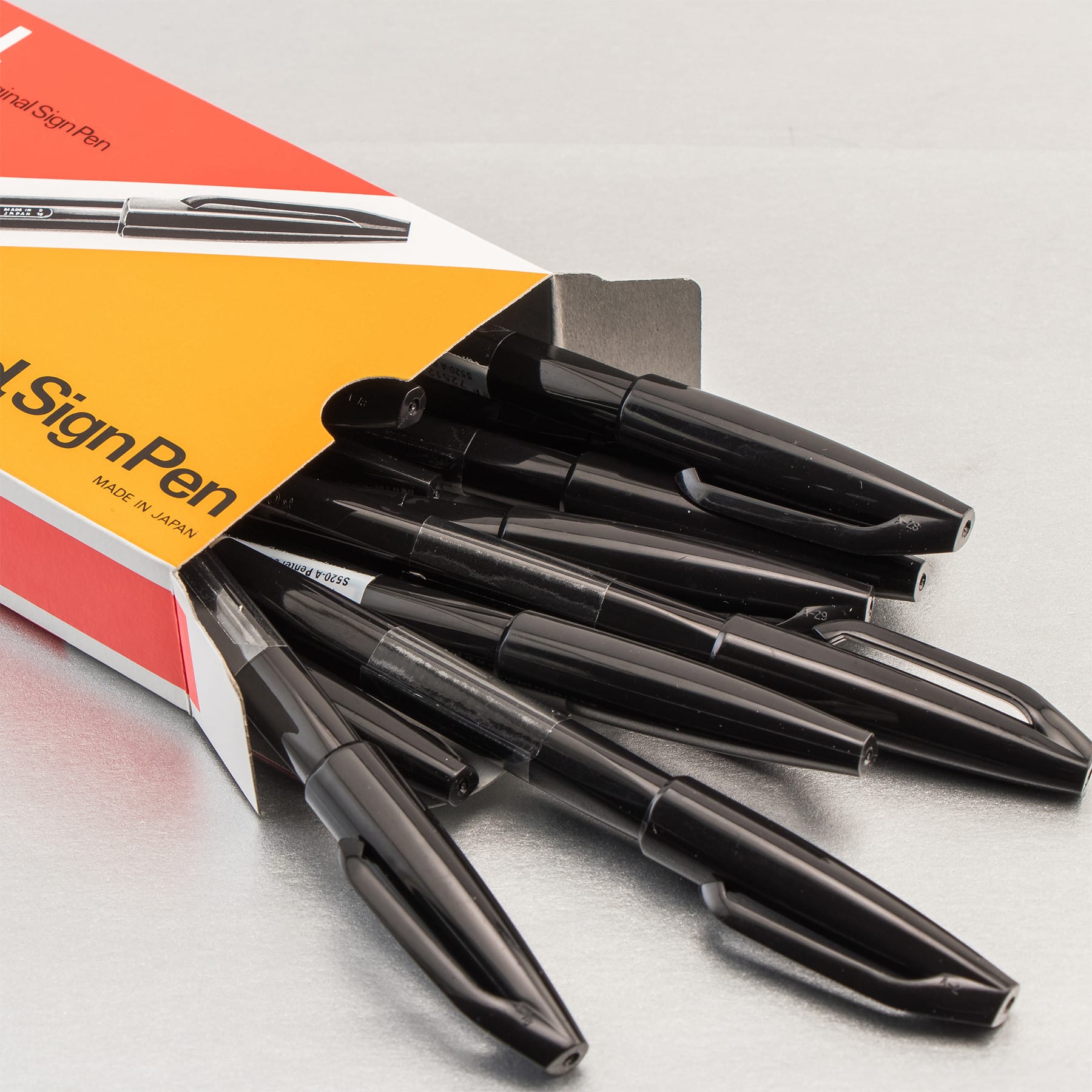 Pentel® Sign Pen® Black Ink Fiber Tip Pens, 12ct.