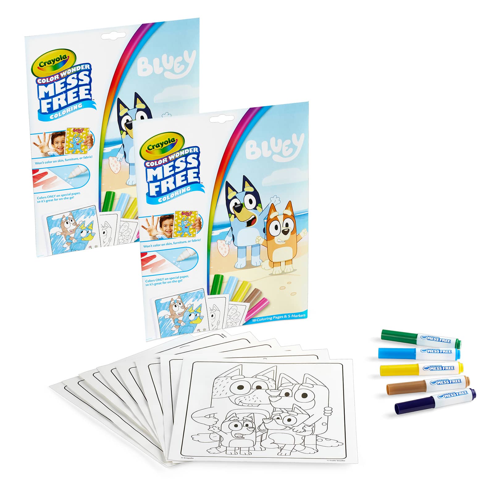 Crayola® Bluey Color Wonder® Coloring Pad & Markers Sets