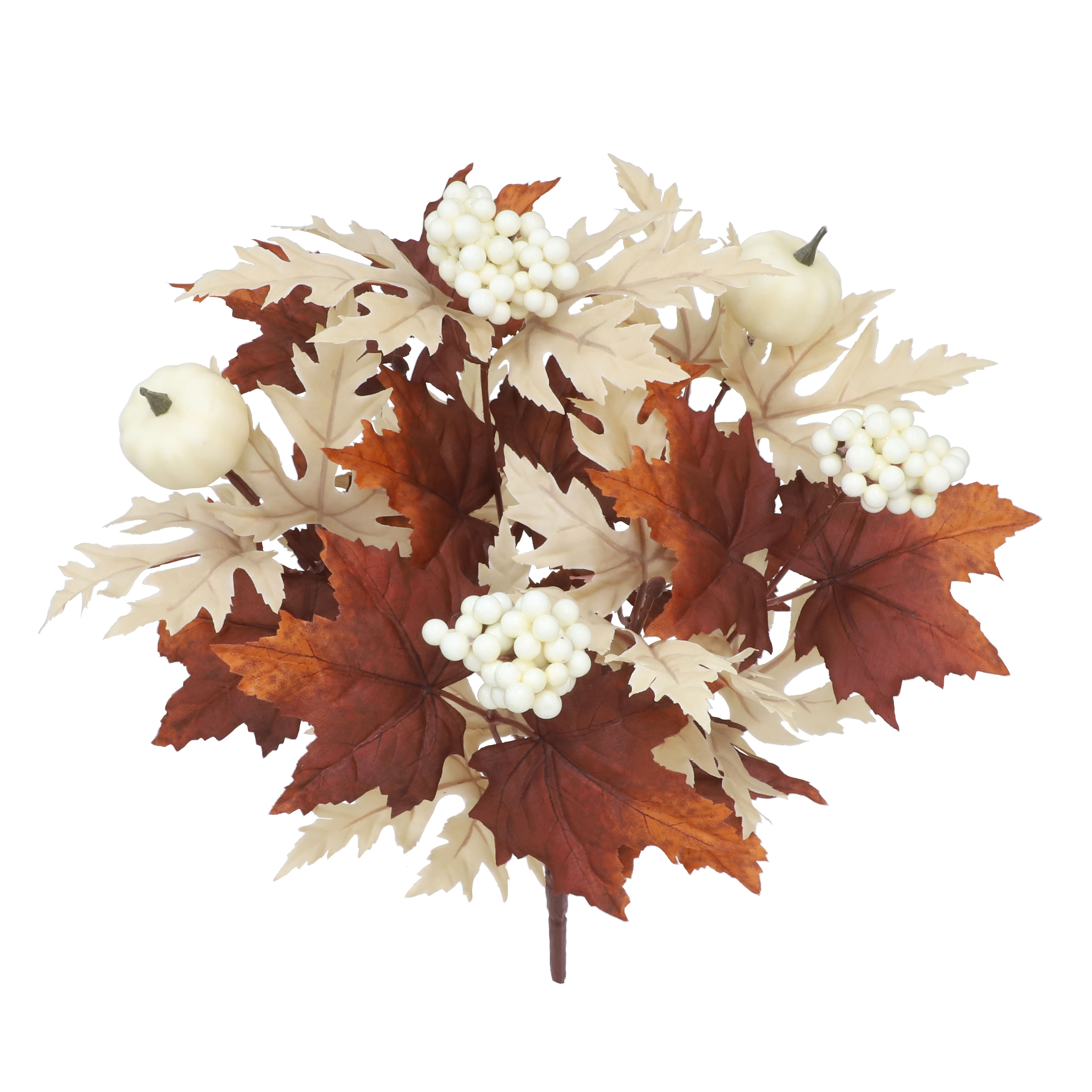 18.5" Maple Leaves & Pumpkin Mix Bush by Ashland®