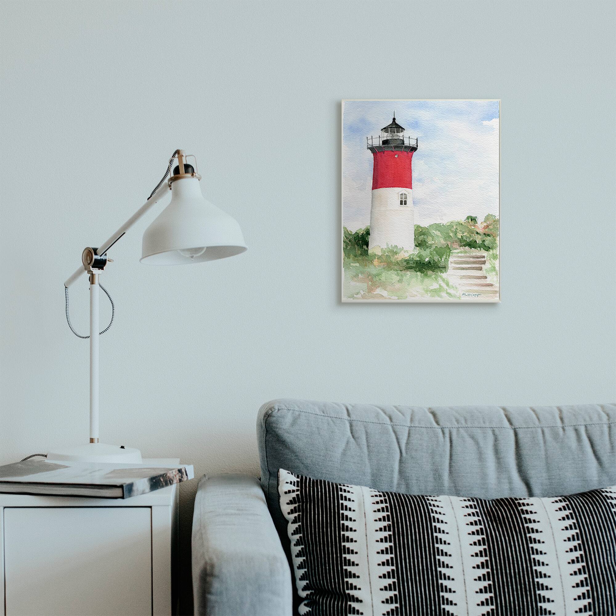 Stupell Industries Stairs Leading To Nauset Lighthouse Green Cliffside Wall Art
