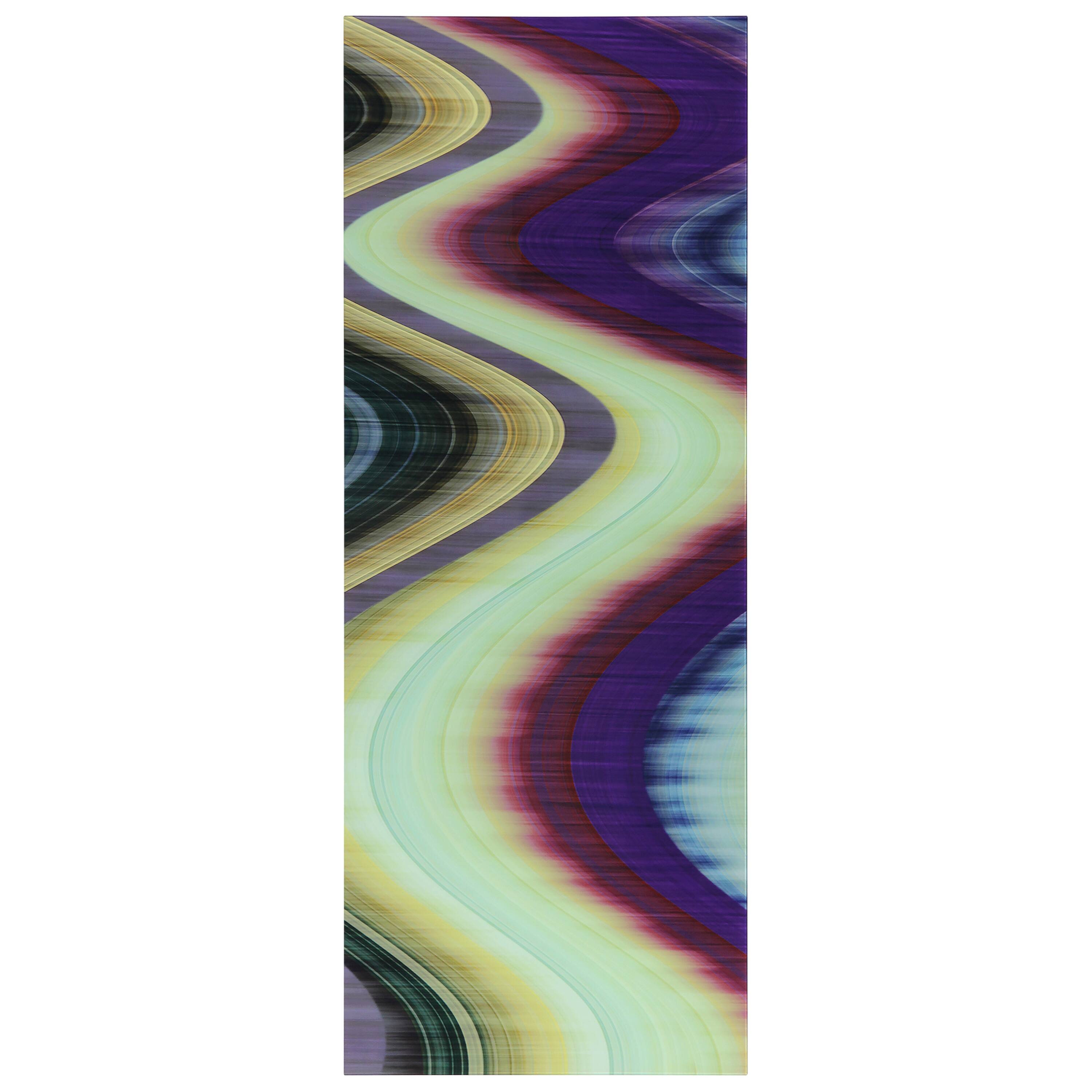 Empire Art Direct 24" x 63" Rumba Abstract 3 Frameless Free Floating Printed Tempered Glass Wall Art
