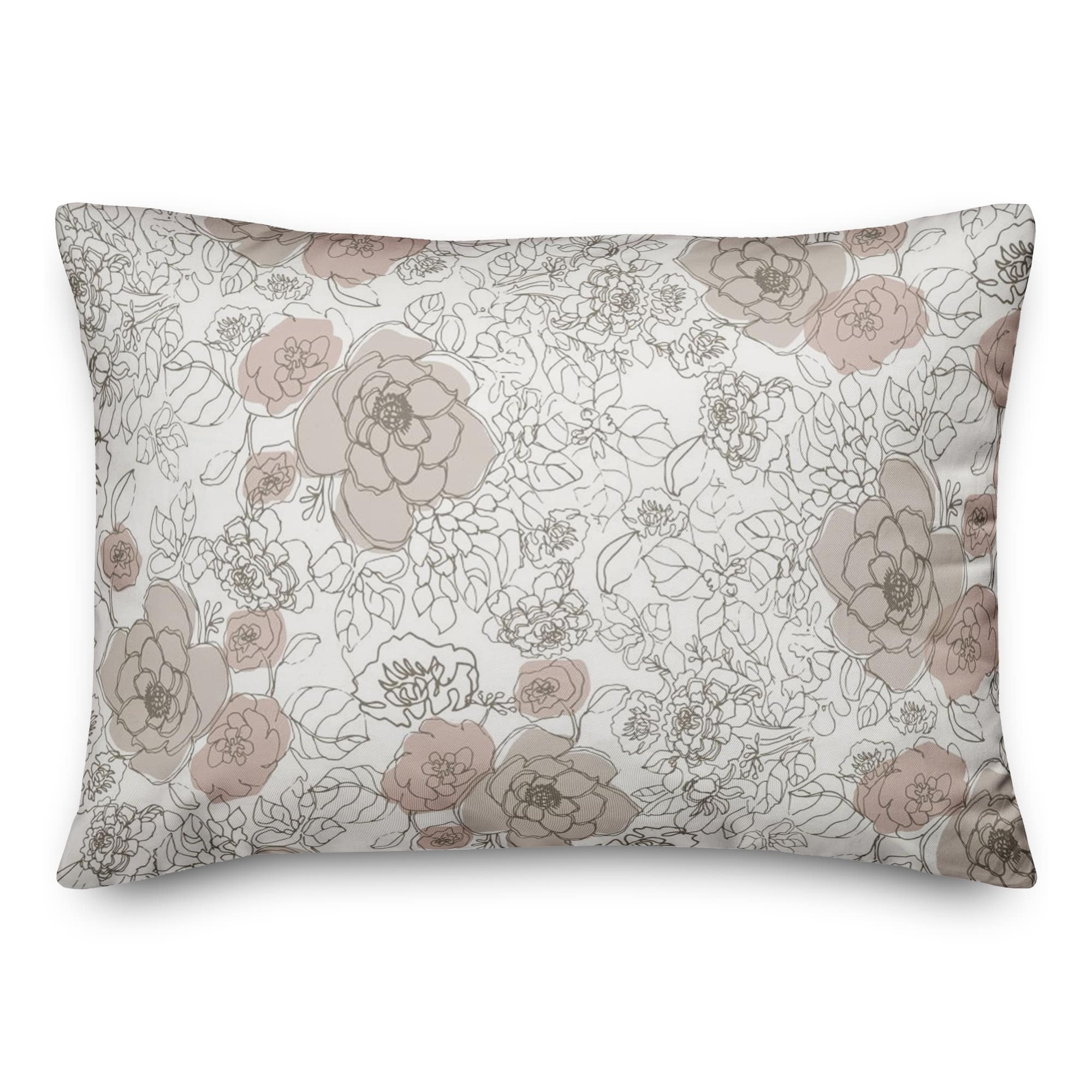 Multi Floral Throw Pillow