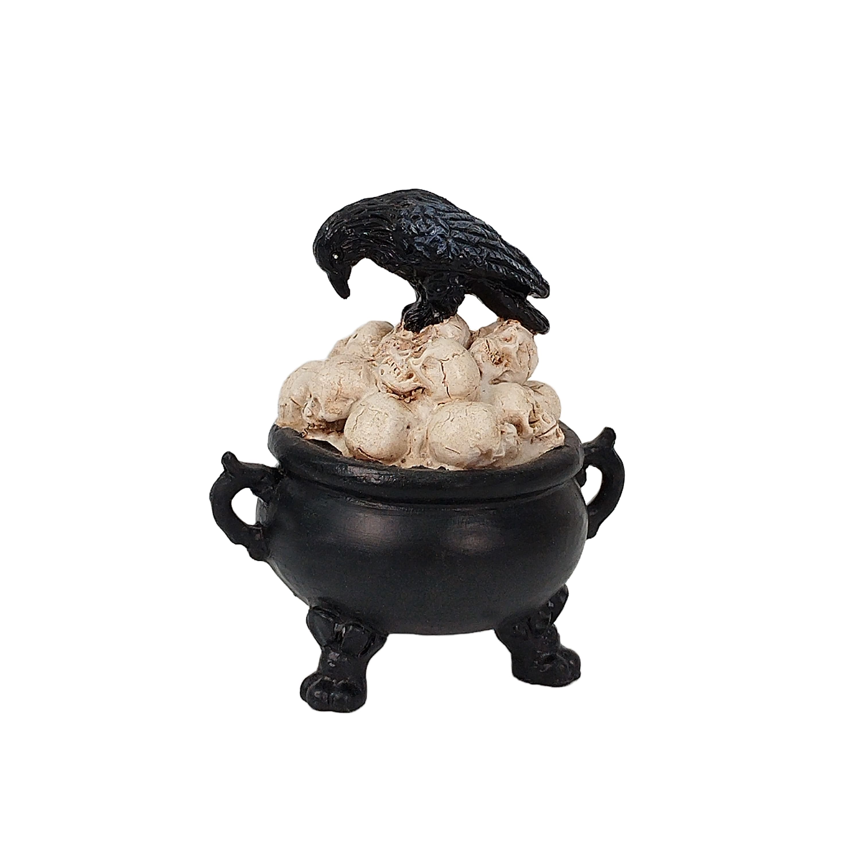 Mini Skull Bowl with Raven by Ashland®