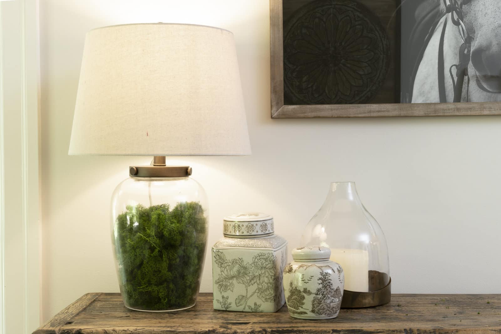 Hello Honey® Glass Cloche with Antique Copper Metal Tray