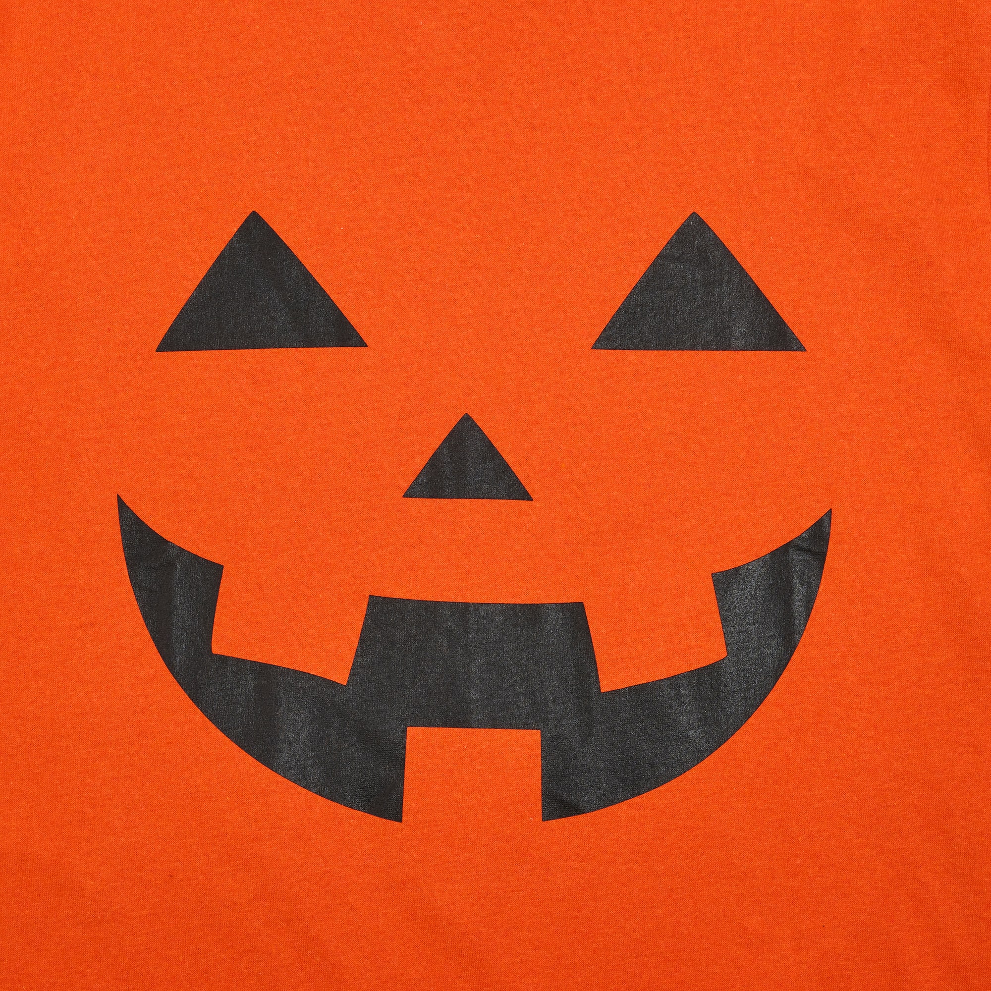 Orange Jack-o'-Lantern Face Adult T-Shirt