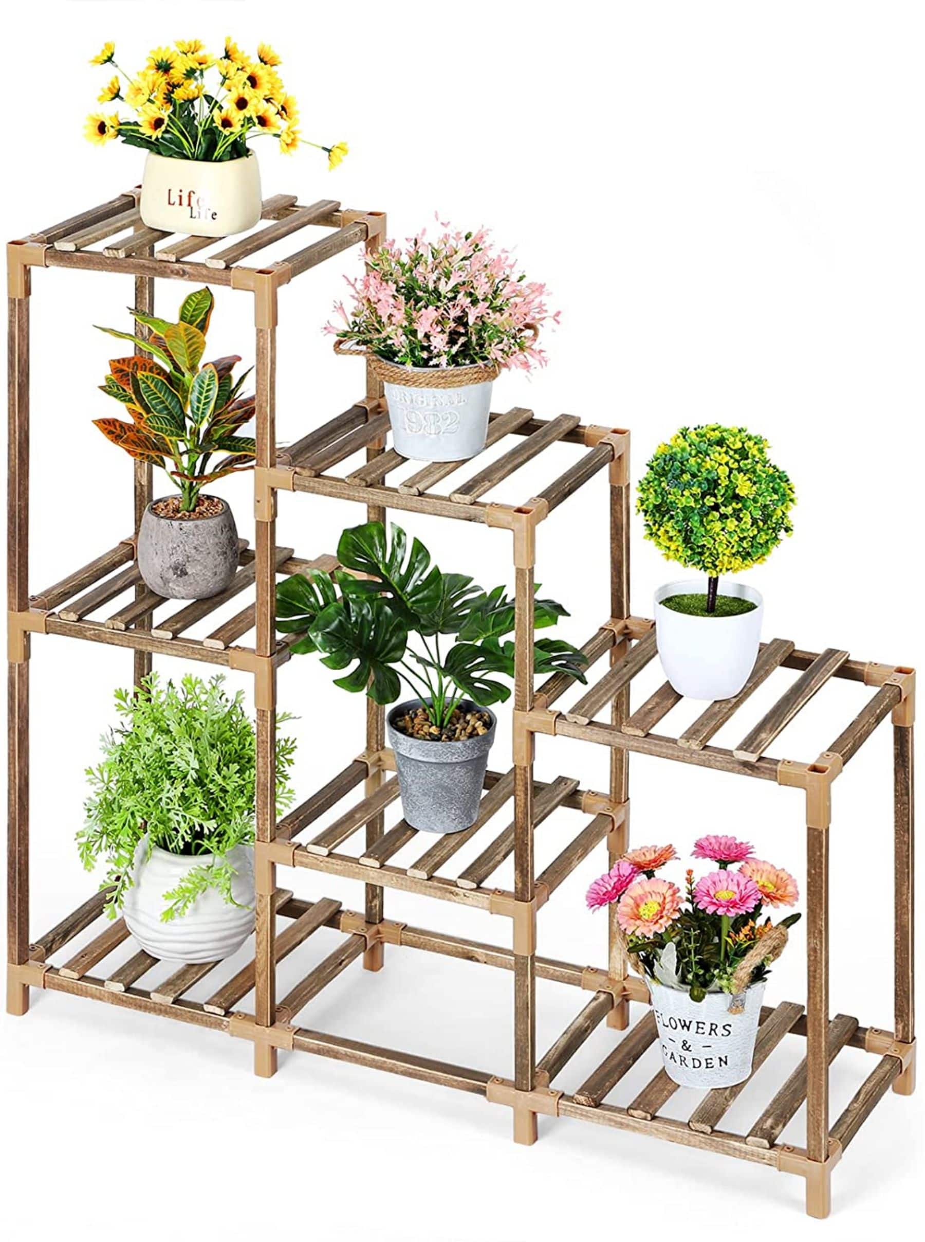 NEX™ 3 Tier Weekday Ladder Garden Plant Rack
