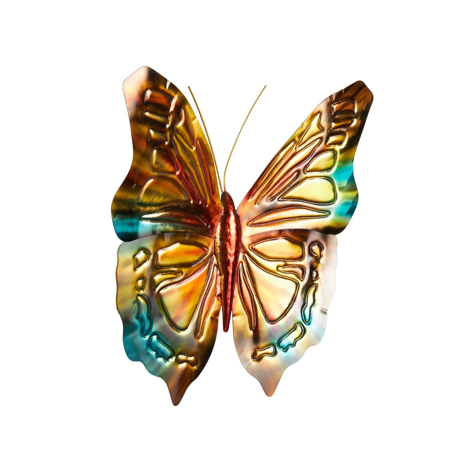 19" x 16.5" Stainless Steel Butterfly Home Wall Décor