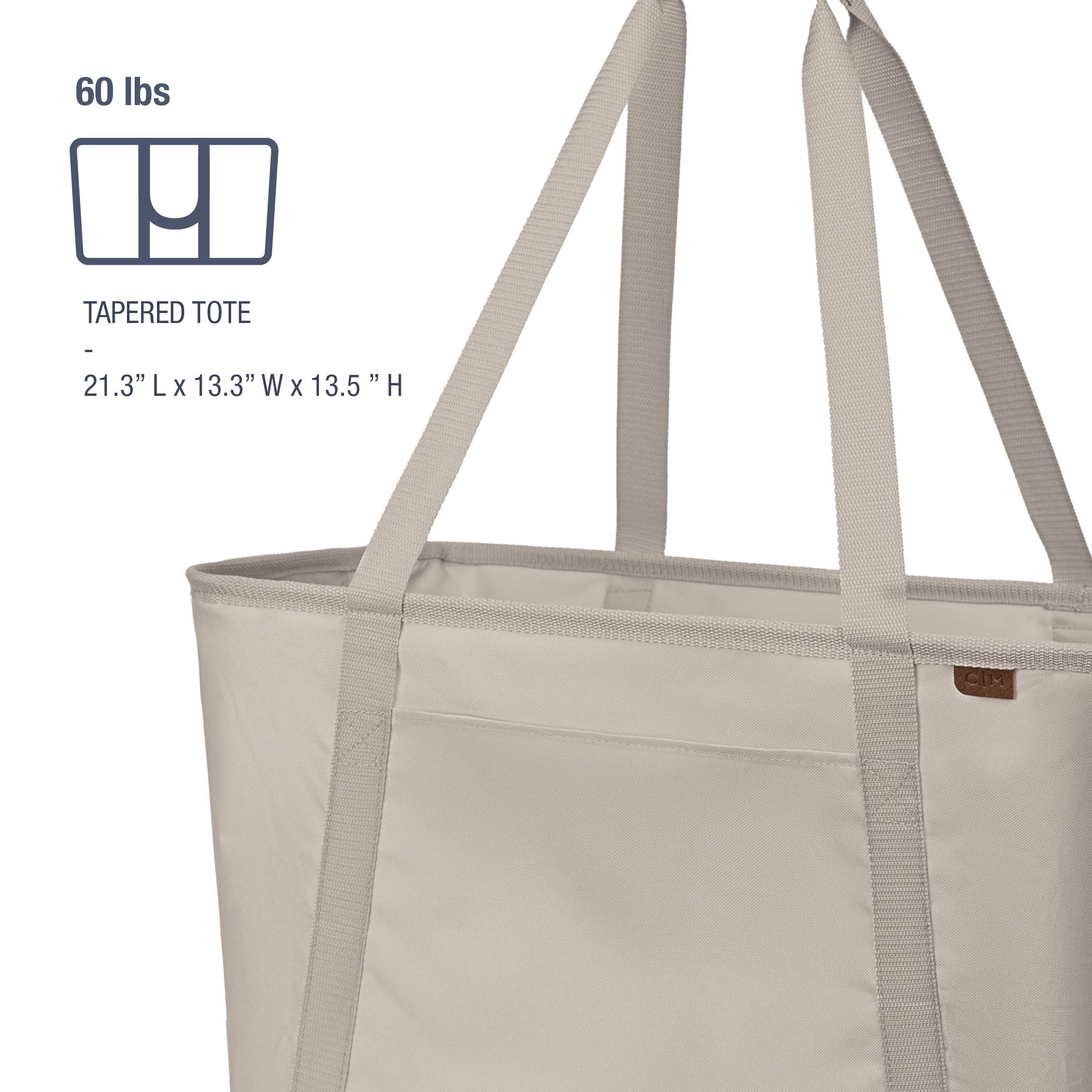 CleverMade® 64L Collapsible Carry-All Tote Luxe with Outside Pocket