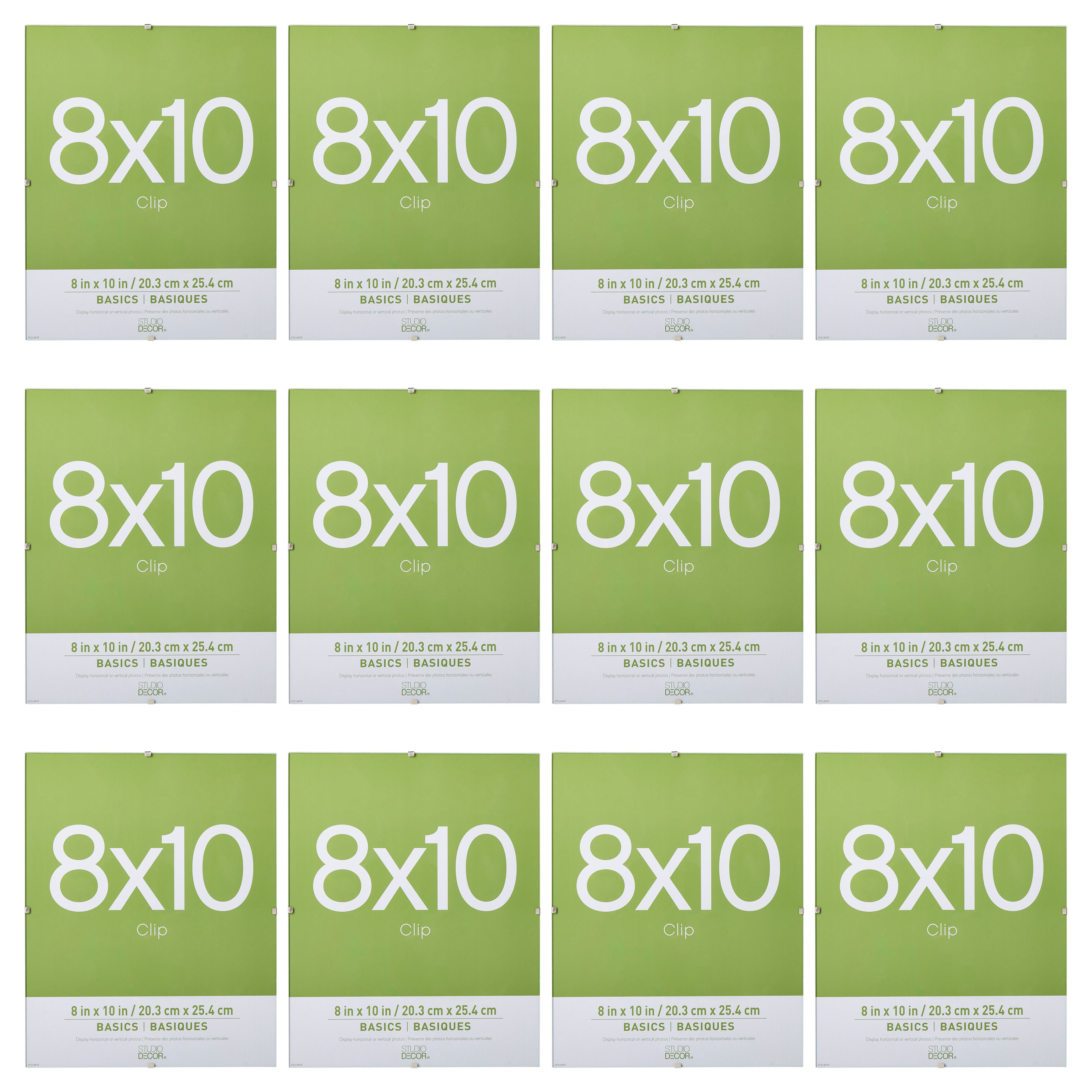12 Pack: Clip 8" x 10" Frame, Basics by Studio Décor®