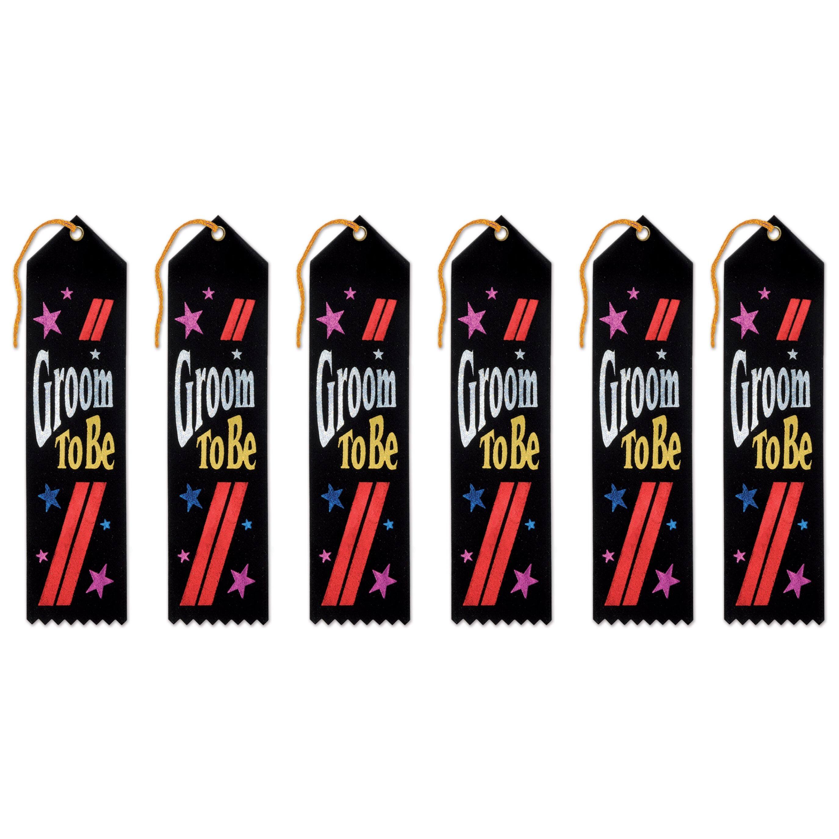 Beistle 2" x 8" Groom To Be Award Ribbons, 6ct.