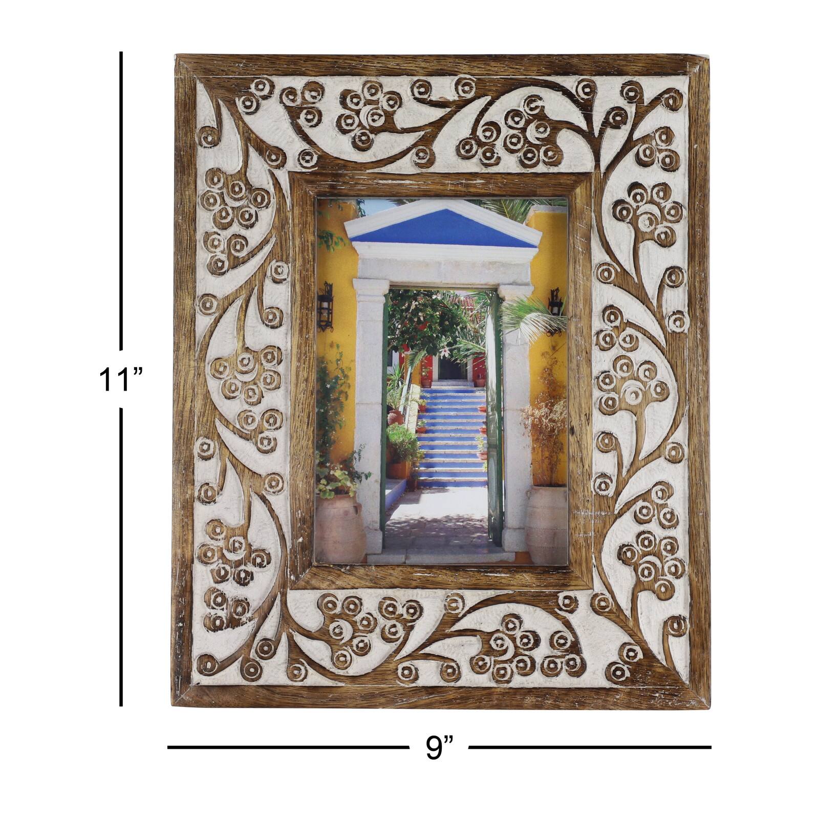 2 Pack Brown Mango Wood Natural 9" x 11" Frame