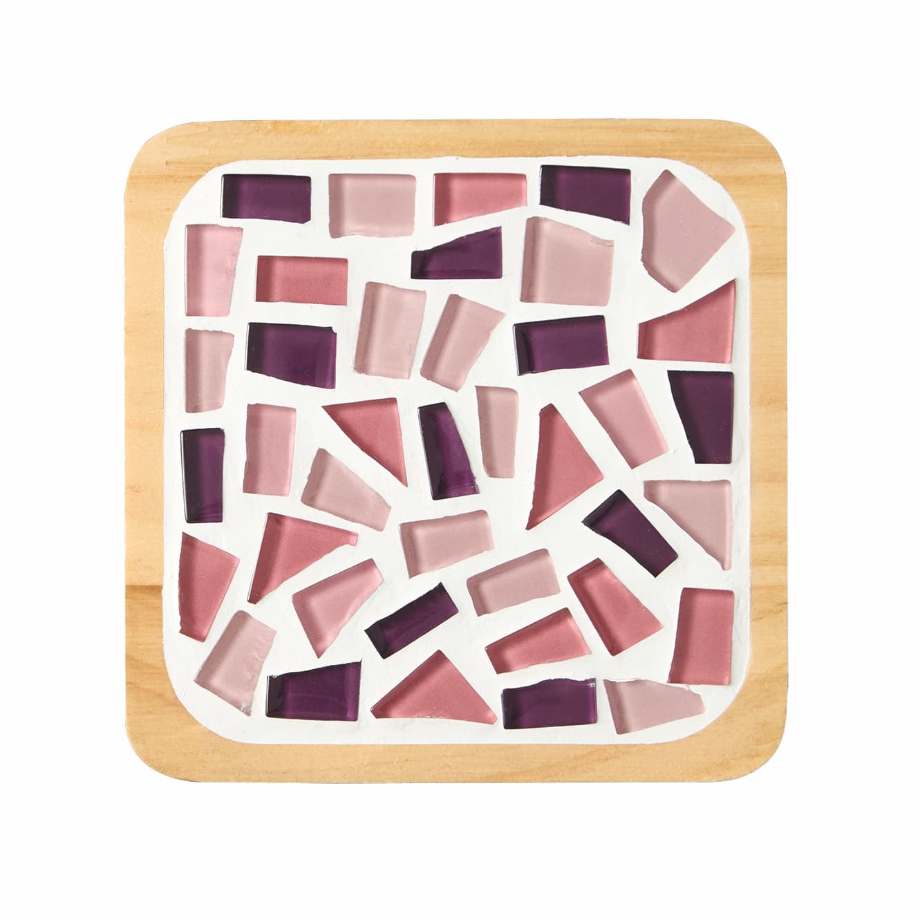 4" Square Pink Coaster Mosaic Kit by Make Market®