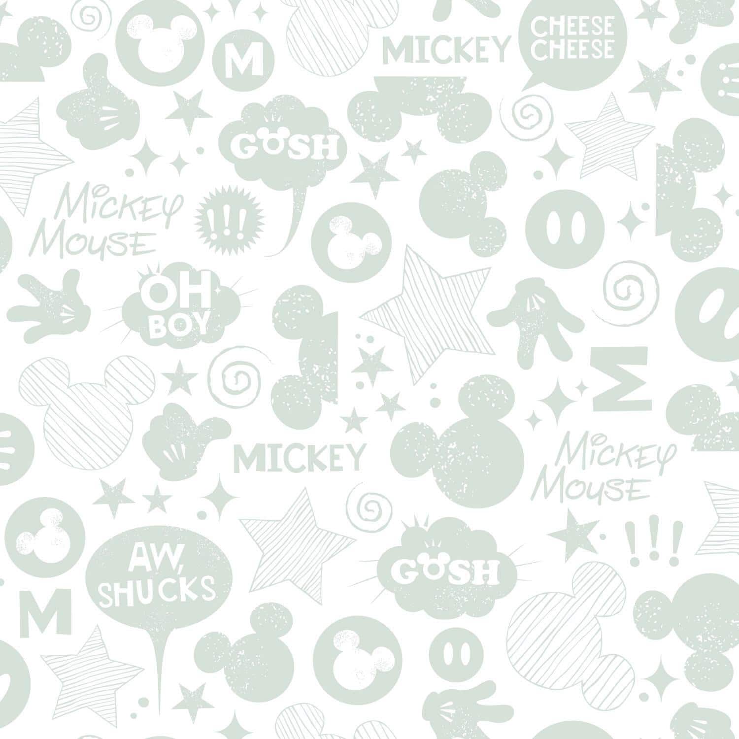 RoomMates Mickey Mouse Icons Peel & Stick Wallpaper