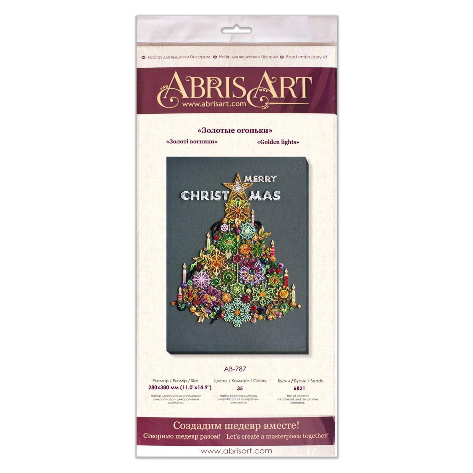 Abris Art Golden Lights Winter Tale Bead Embroidery Kit