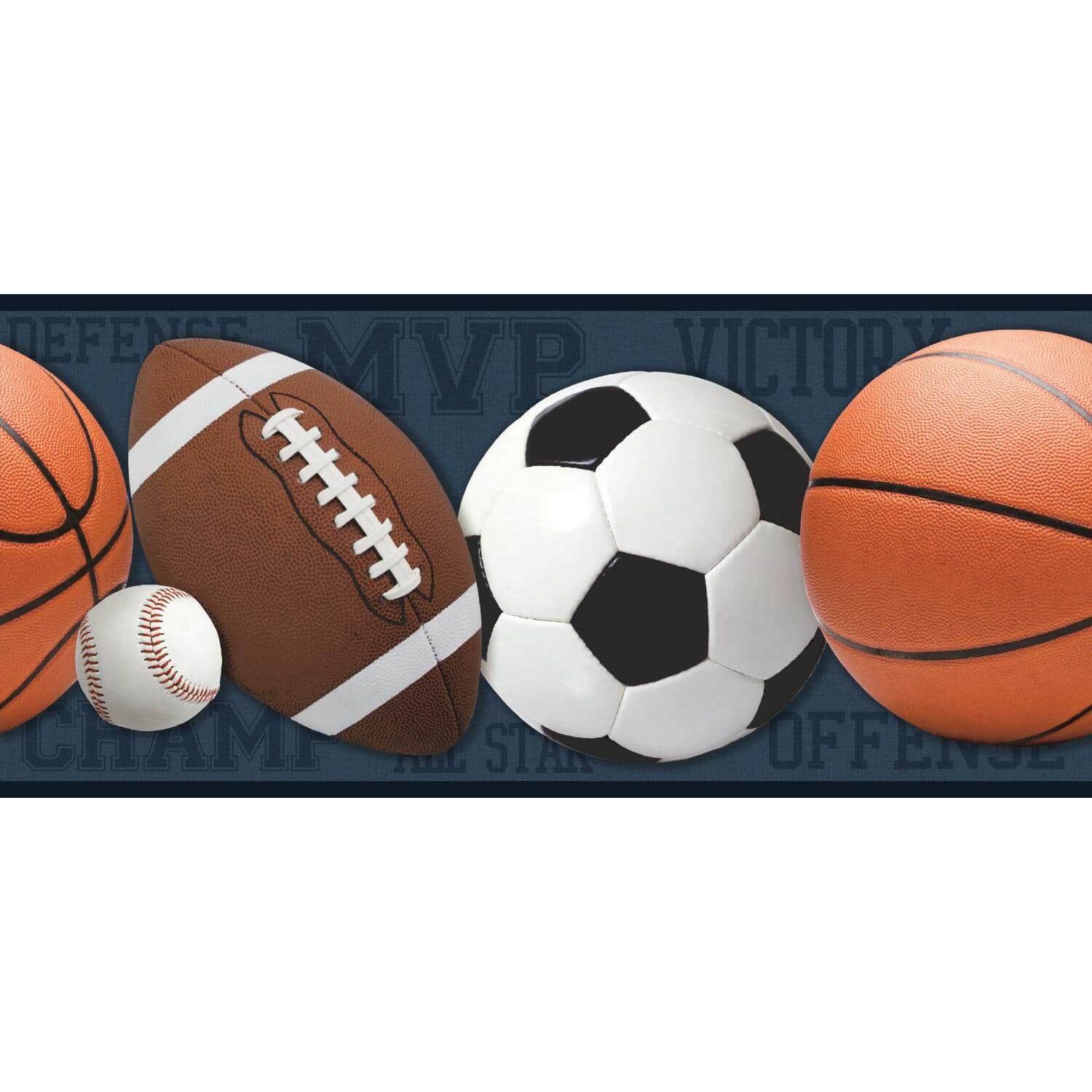 RoomMates Sports Balls Peel & Stick Border