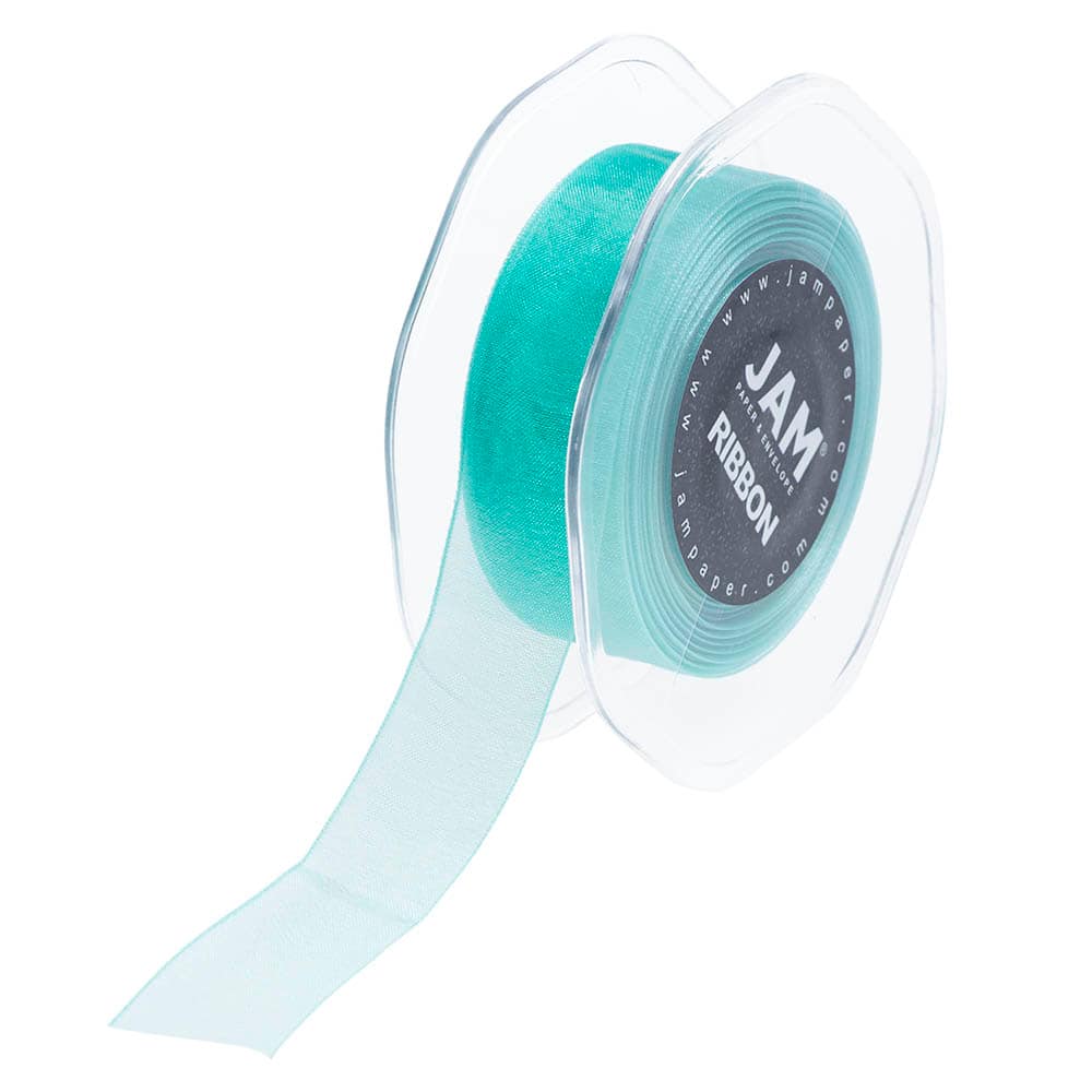 JAM Paper 7/8" x 25yd. Sheer Organza Ribbon